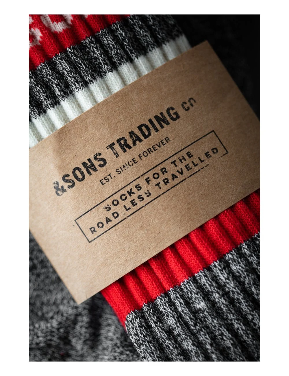&Sons Baseline Socks - Grey Heather - Image 6