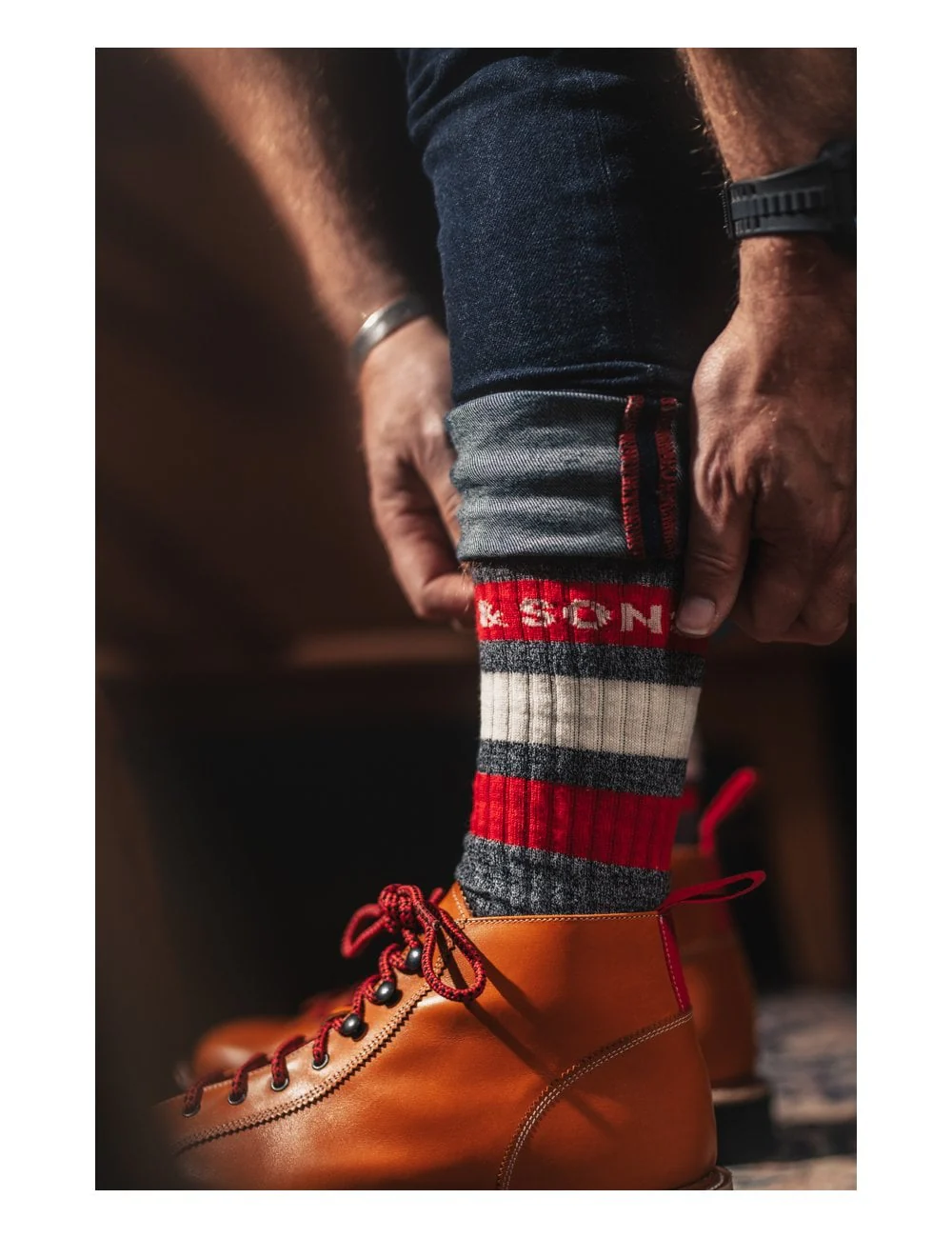 &Sons Baseline Socks - Grey Heather - Image 7