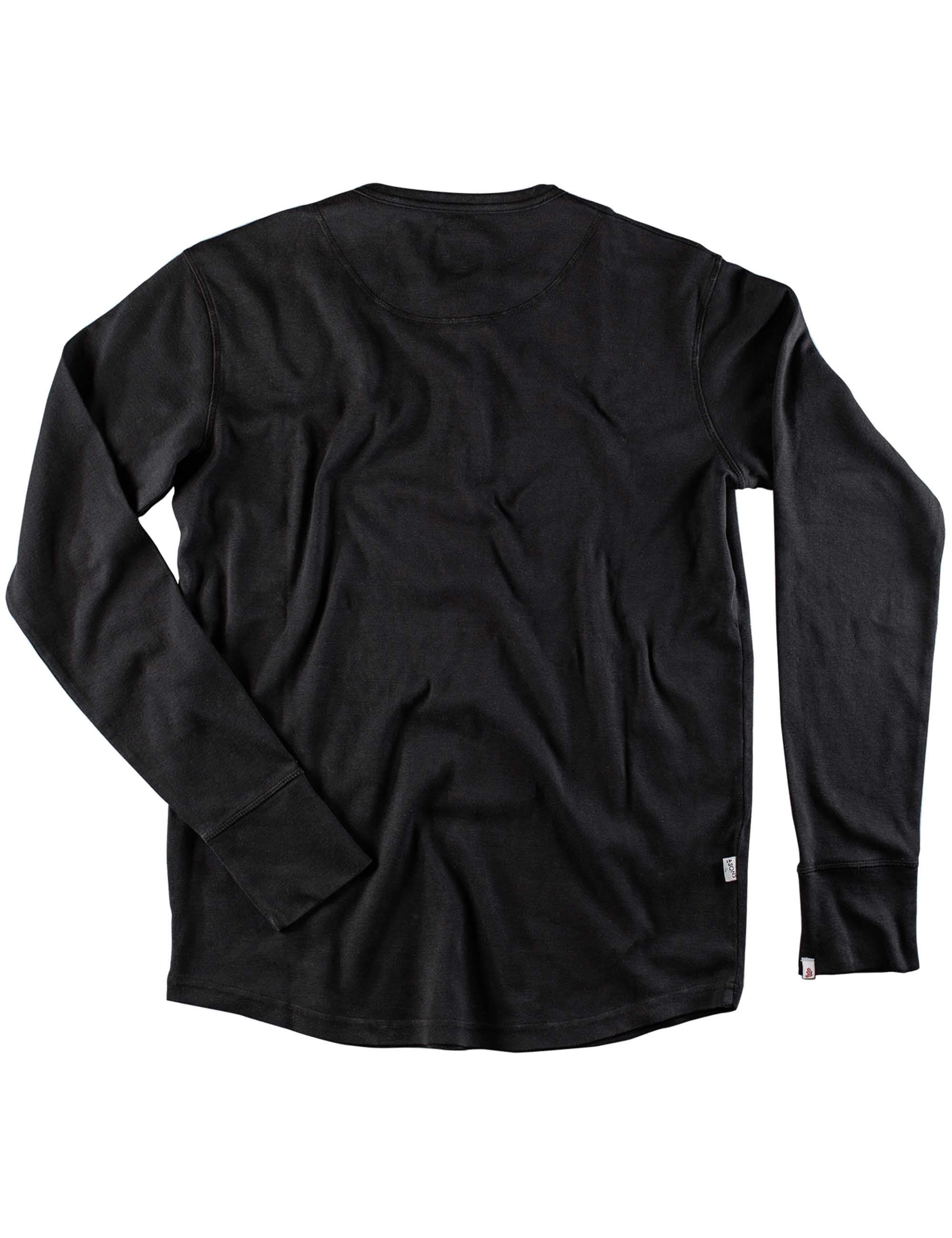 The New Elder Henley Shirt - Black - Image 3