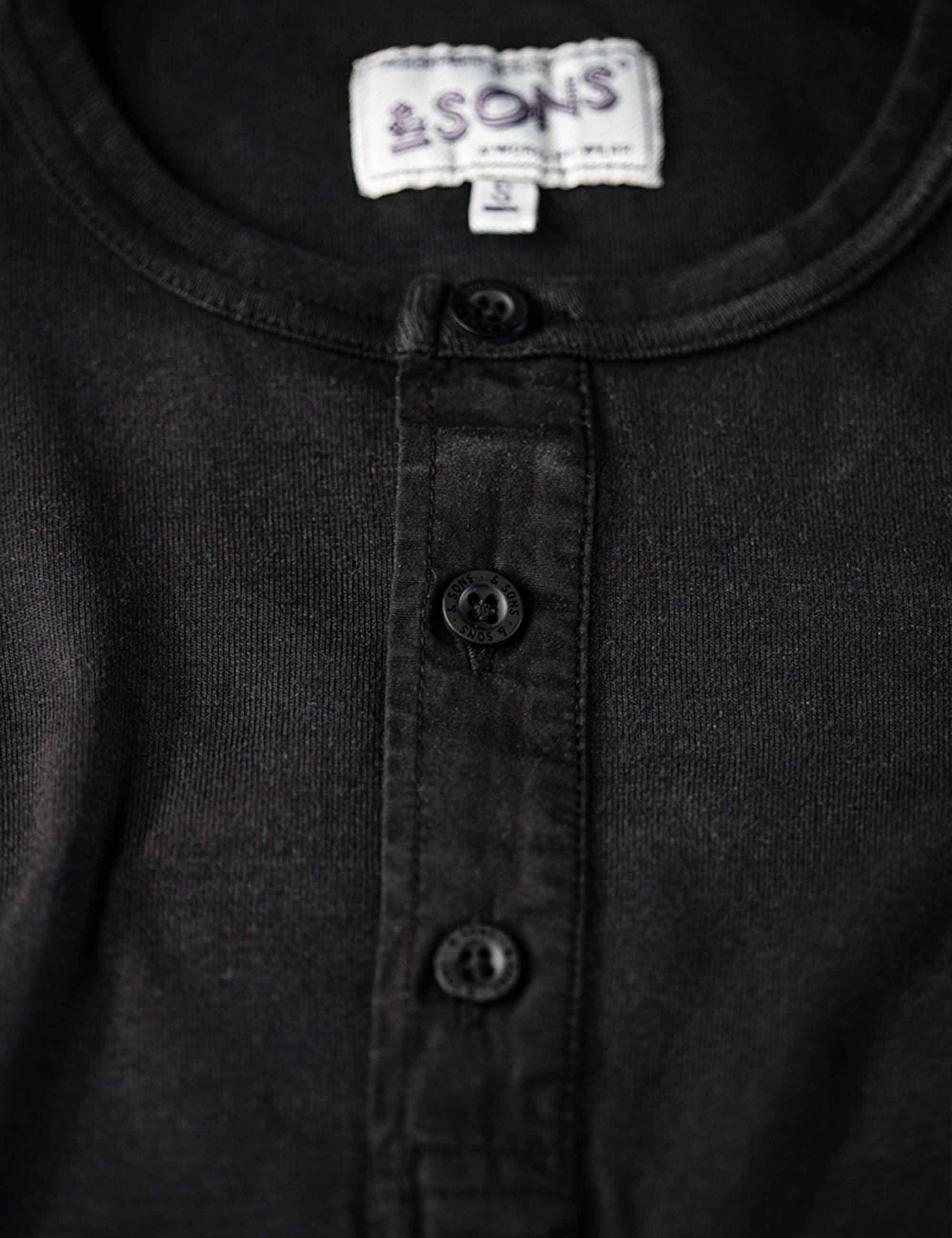 The New Elder Henley Shirt - Black - Image 5