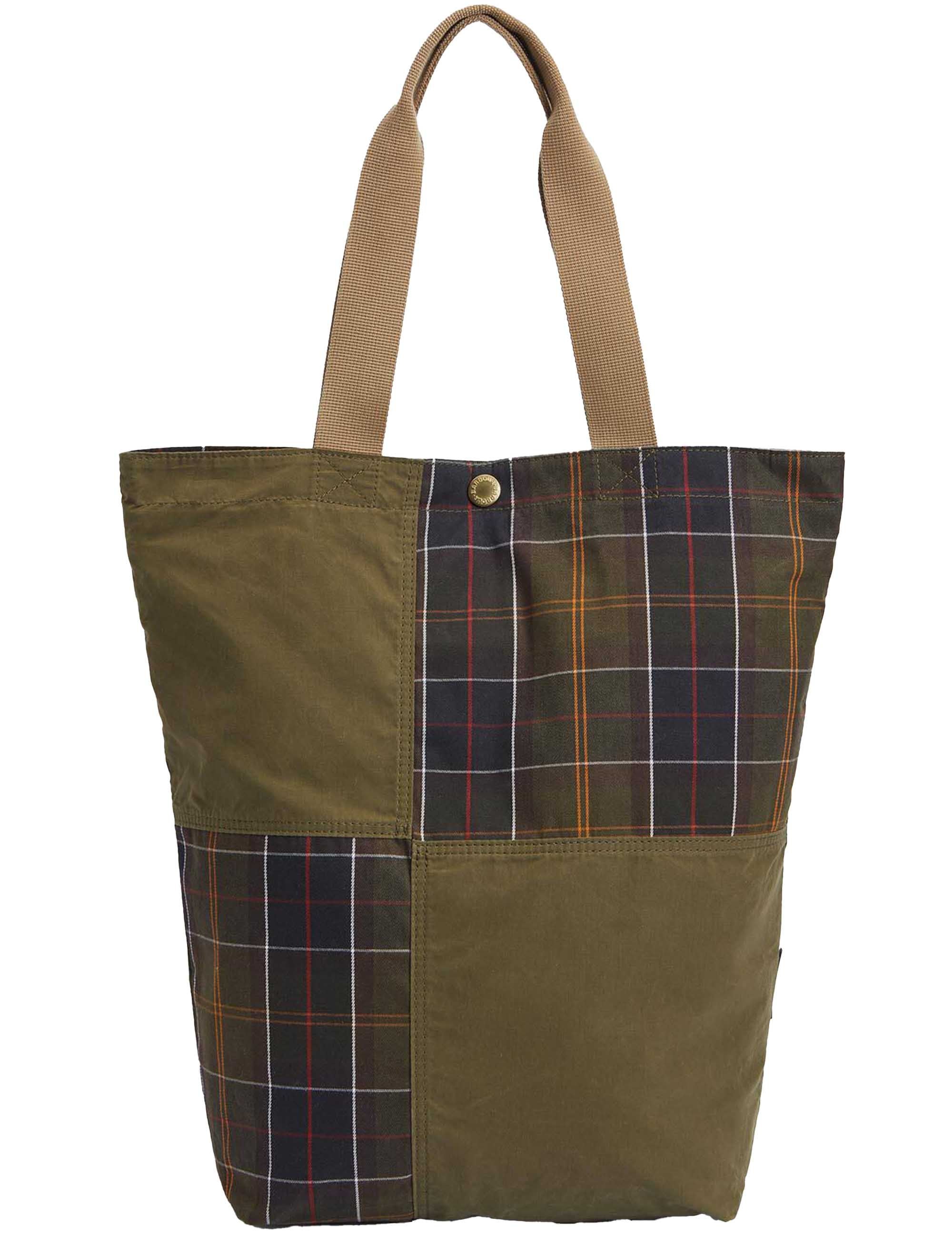 Transport Patchwork Tote Bag - Dusky Green