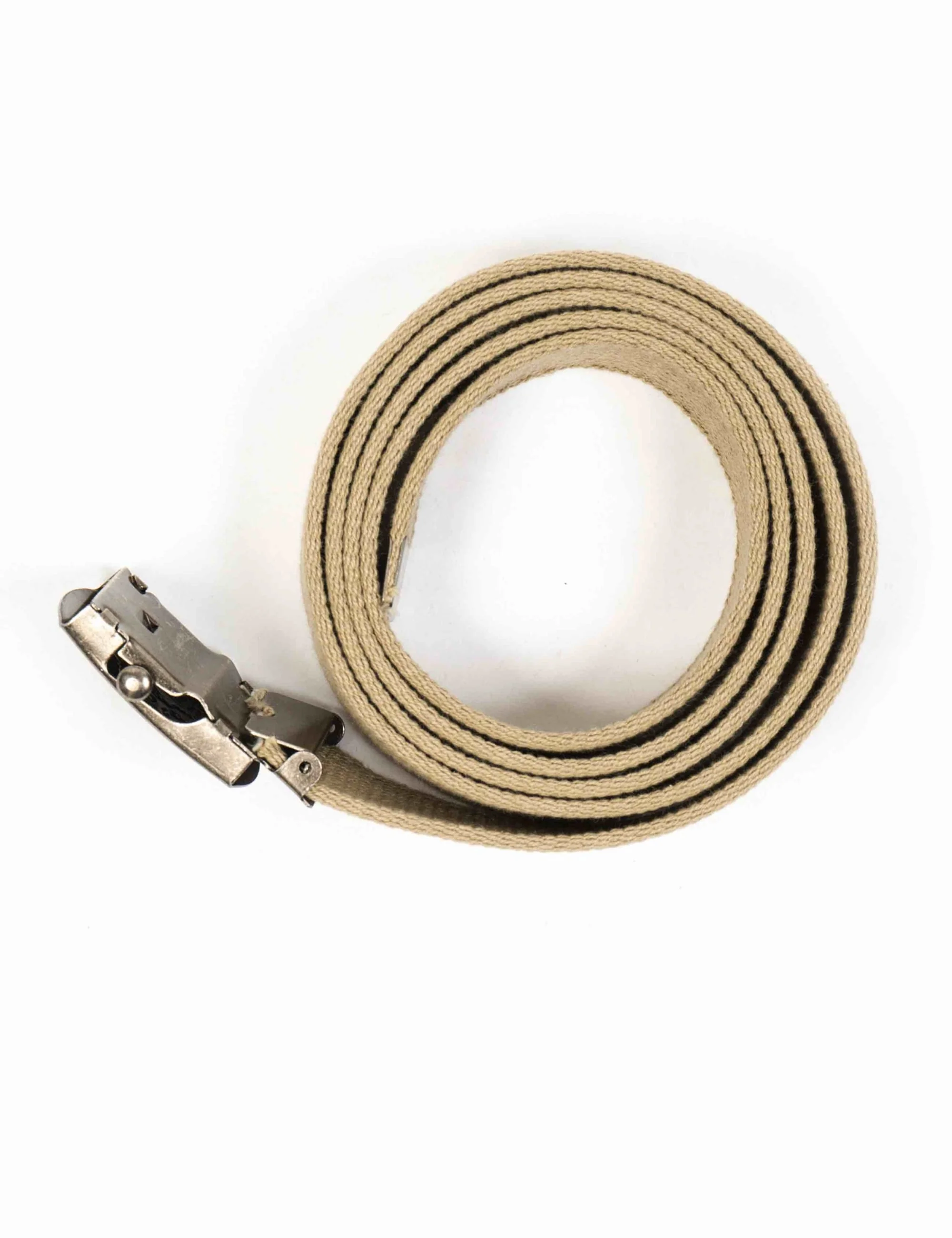 Classic Canvas Web Belt - Khaki - Image 3