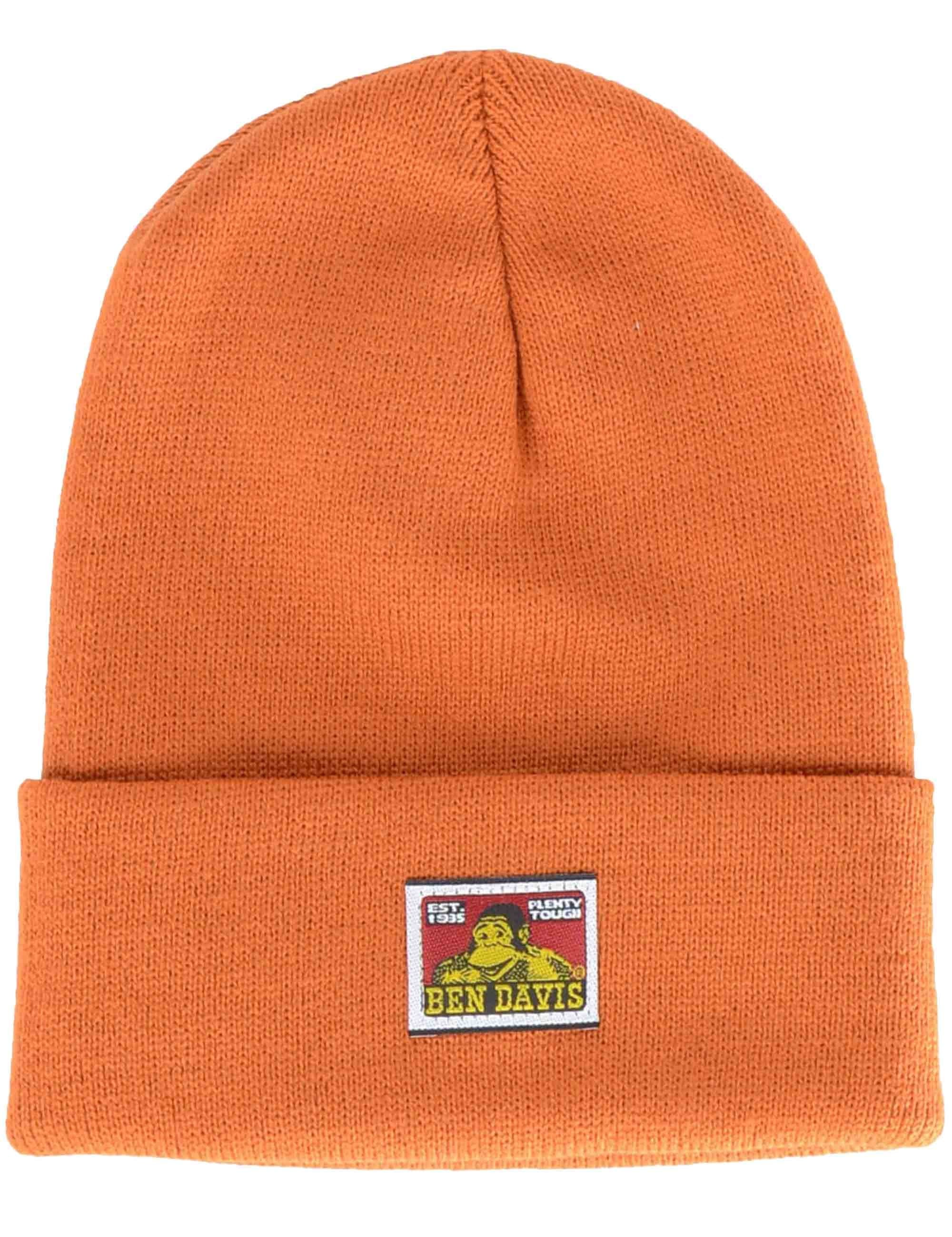 Classic Logo Beanie Hat - Rust