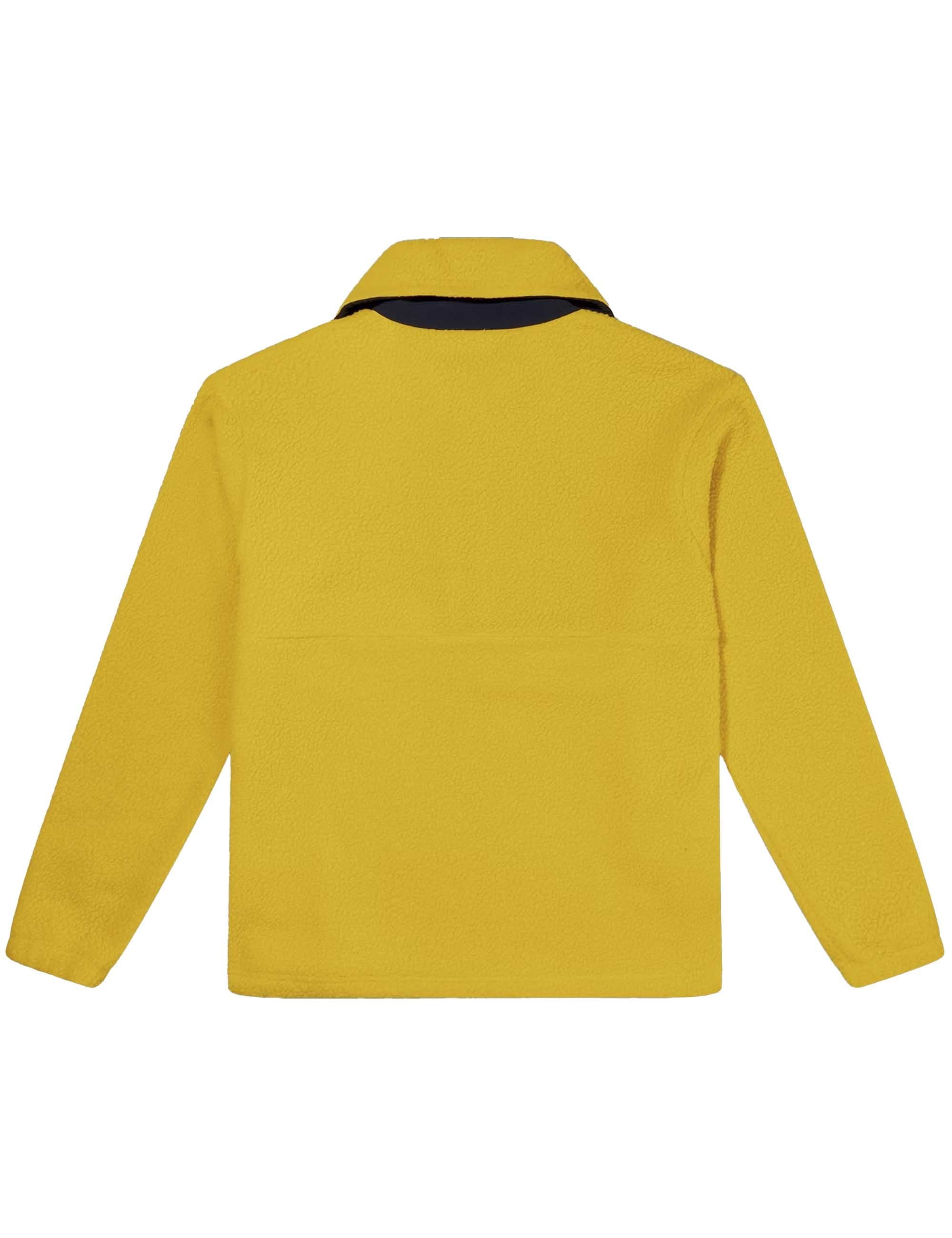 Rhynie Aztec Half Zip Fleece - Amber/Dusk - Image 3