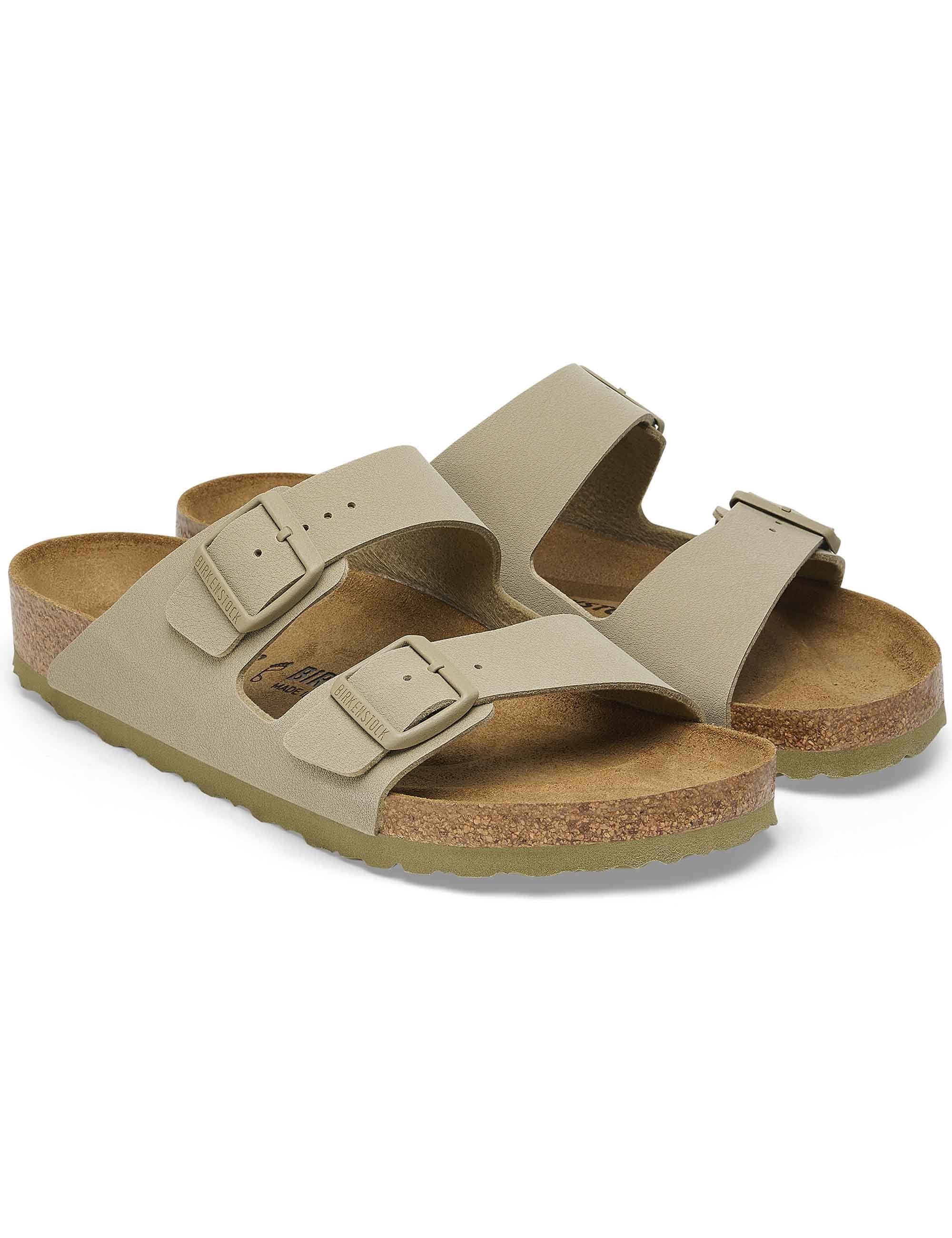 Women's Arizona Birko-Flor Sandals - Faded Khaki (Narrow Fit) - Image 4