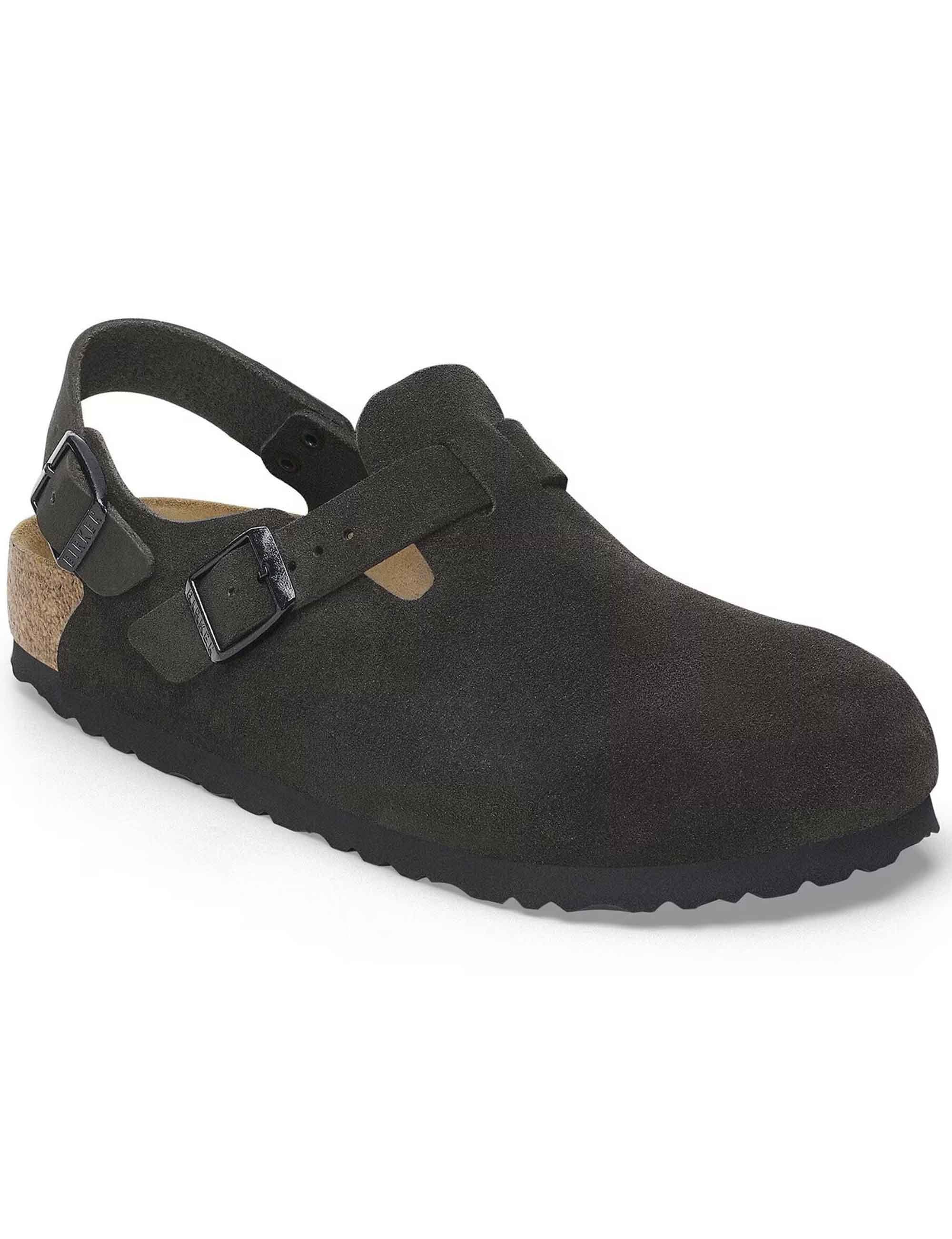Women's Tokio Suede Mules - Black (Narrow Fit)