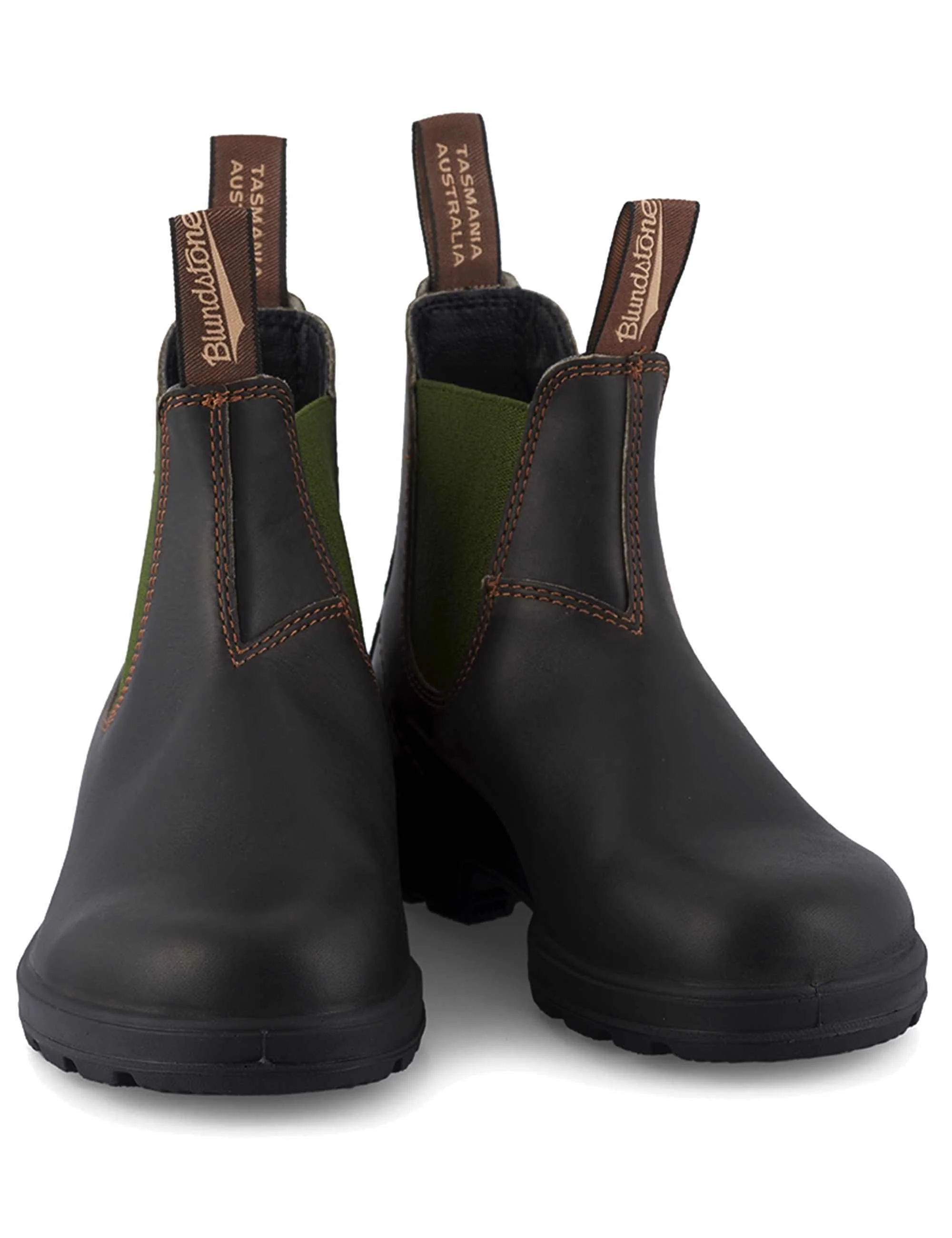 519 Classics Leather Chelsea Boots - Brown/Olive - Image 3