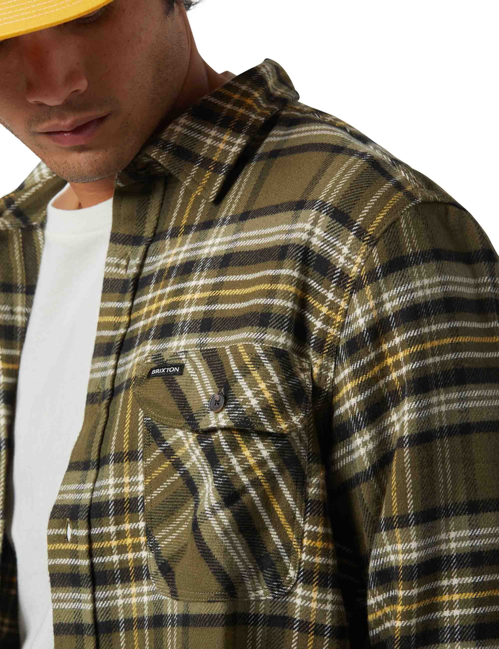 Bowery Flannel Shirt - Ivy Green/Olive Surplus/Black - Image 7