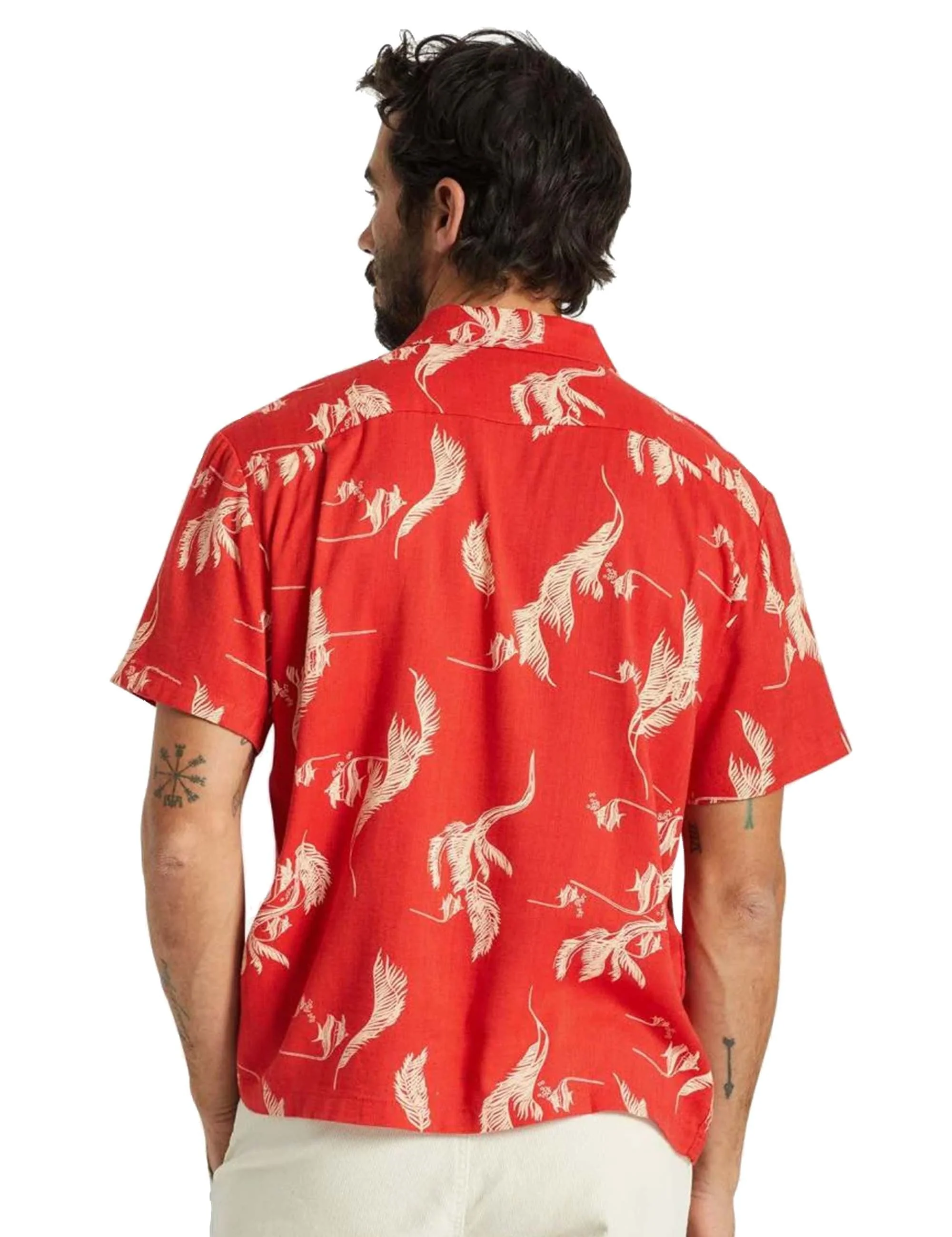 Bunker Slub Woven Shirt - Aloha Red - Image 3