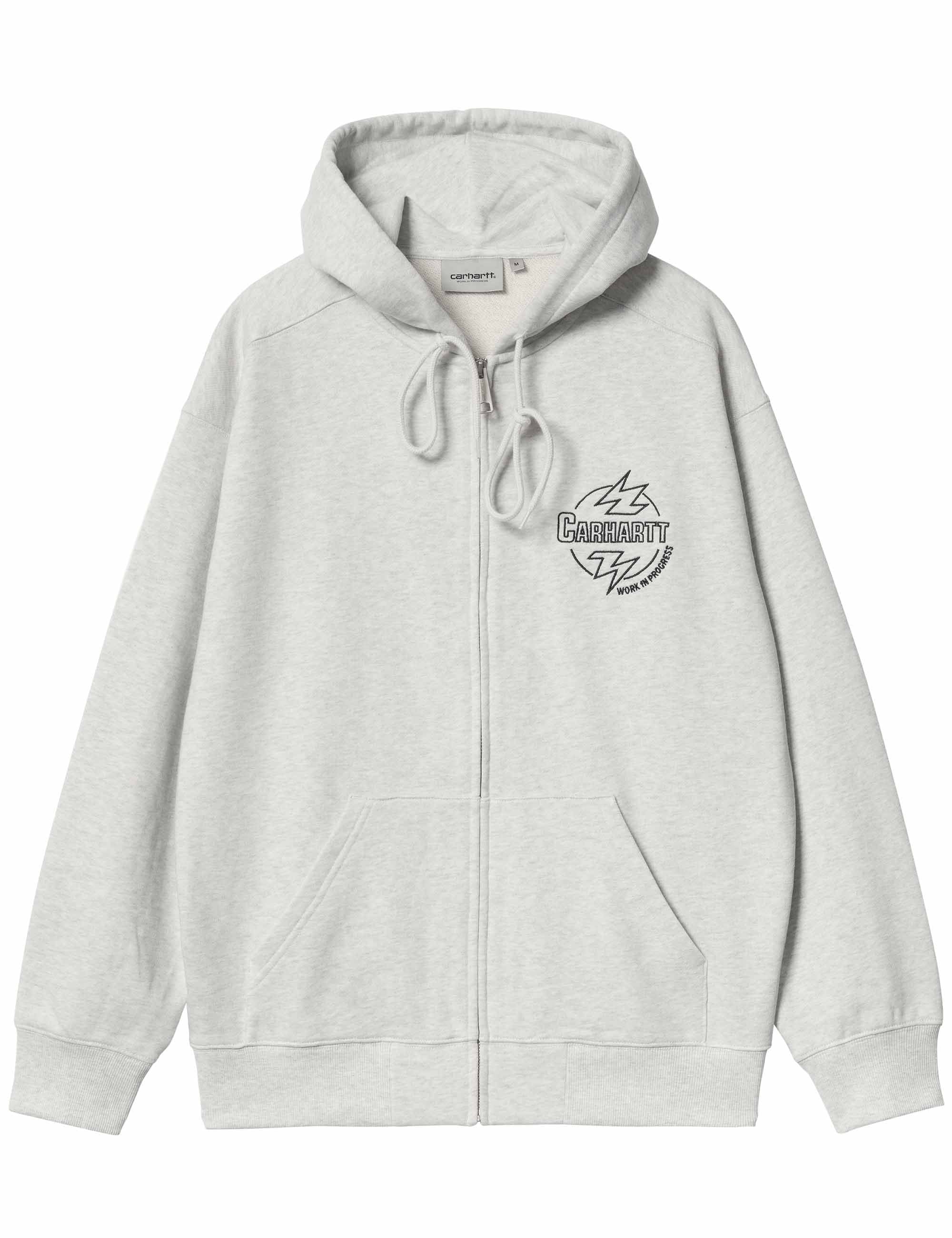 Ablaze Hooded Jacket - Ash Heather/Black - Image 2