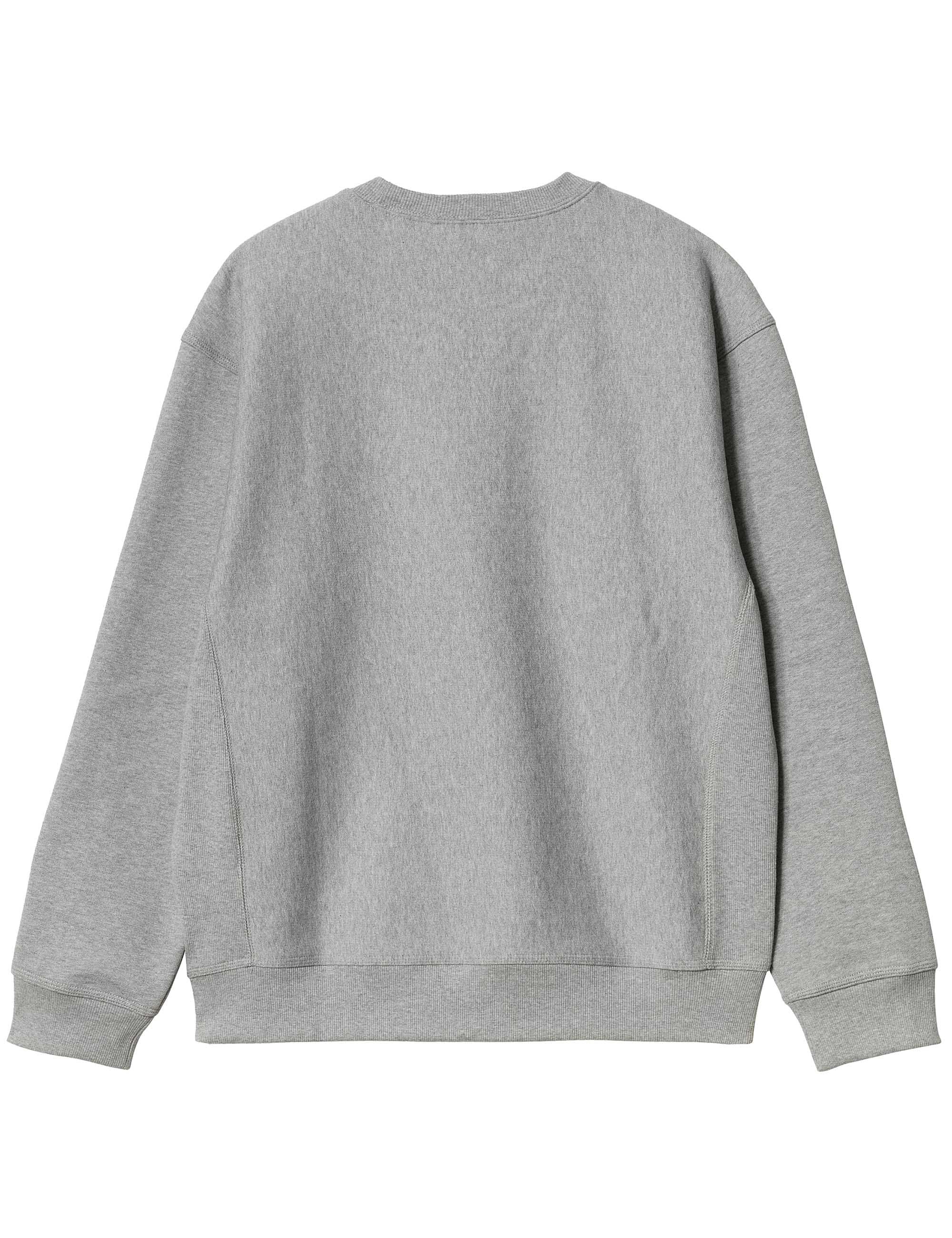 American Script Crew Sweat - Grey Heather - Image 3