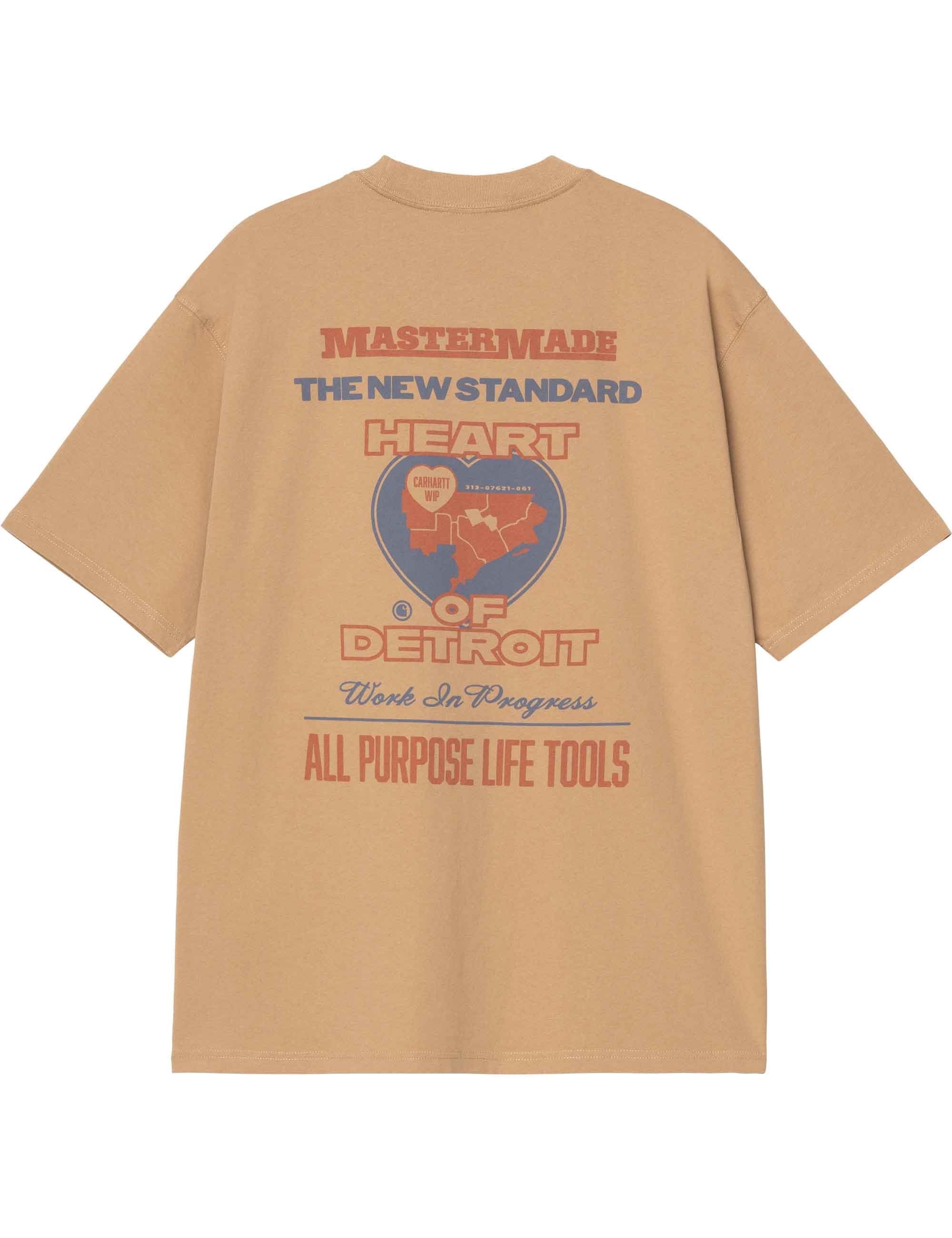 Arcan T-Shirt - Dusty H Brown (Heavy Stone Wash)