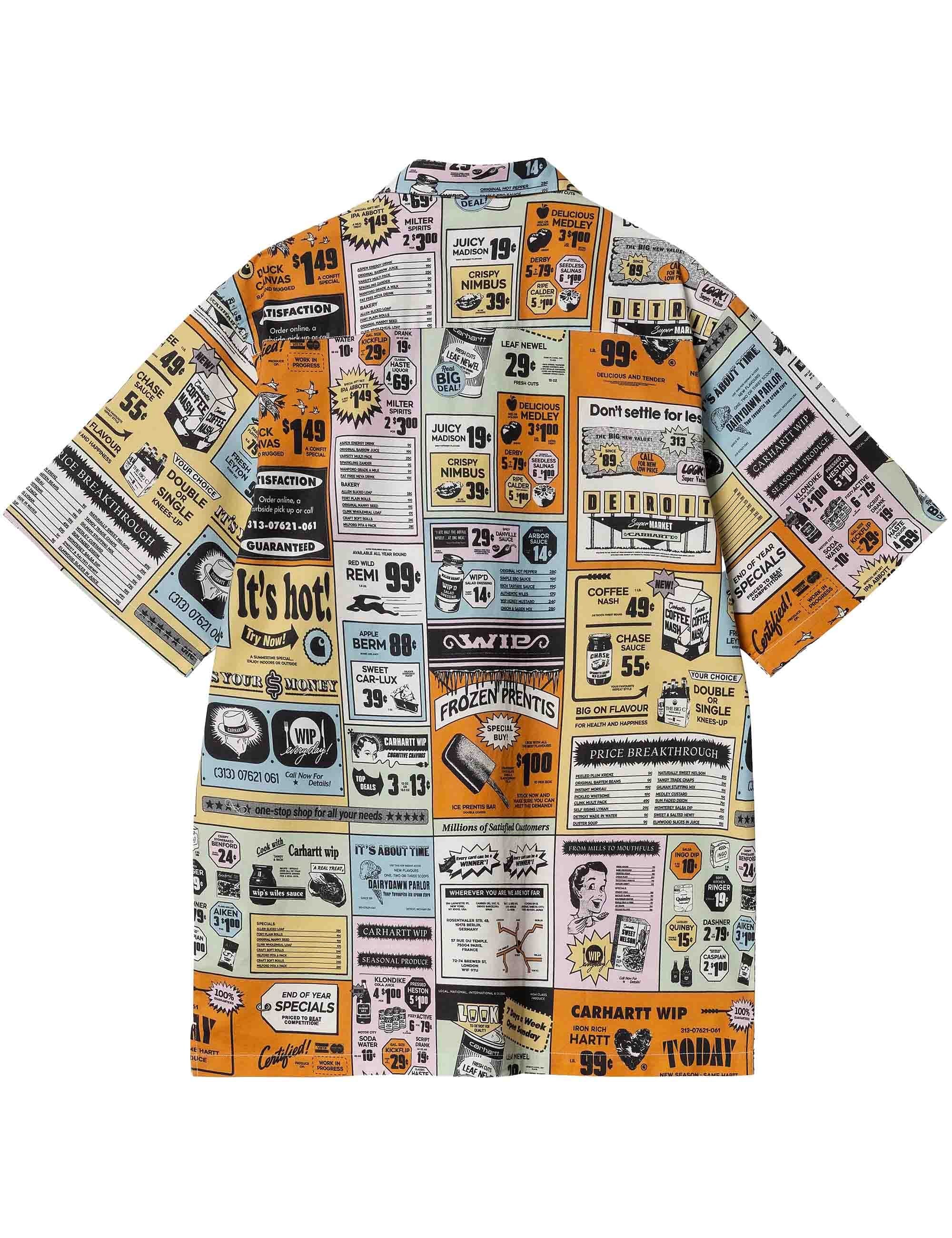 Catalogue Short Sleeve Shirt - Catalogue Print, Hue - Image 2