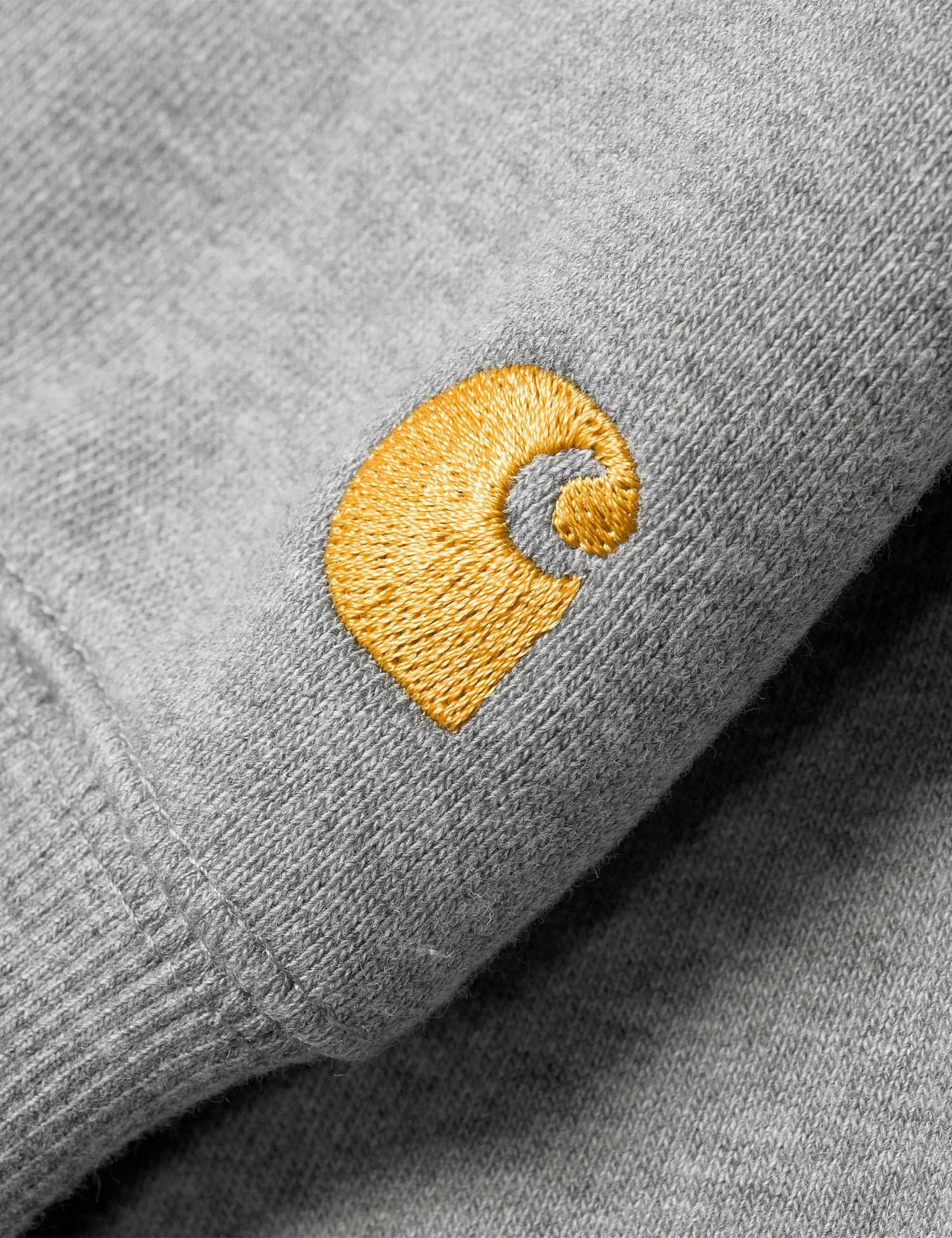 Chase Hooded Sweat - Grey Heather/Gold - Image 4