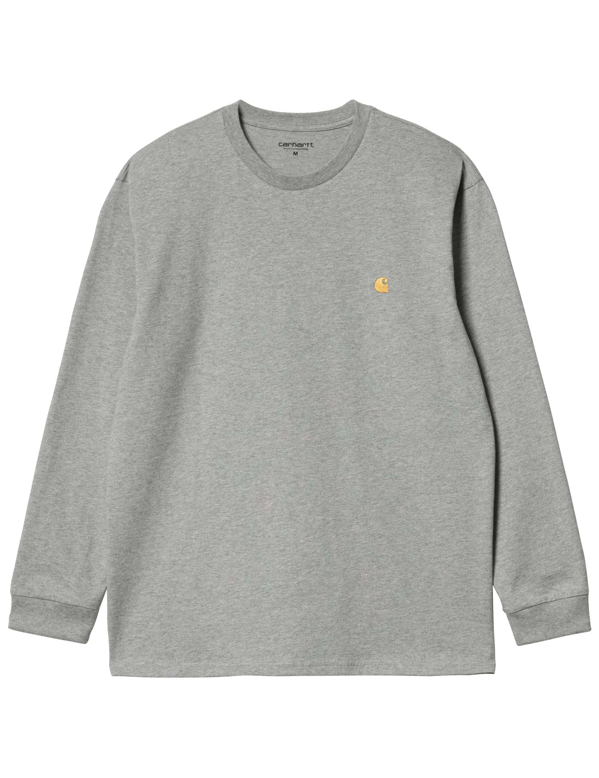 Chase Long Sleeve T-Shirt - Grey Heather/Gold