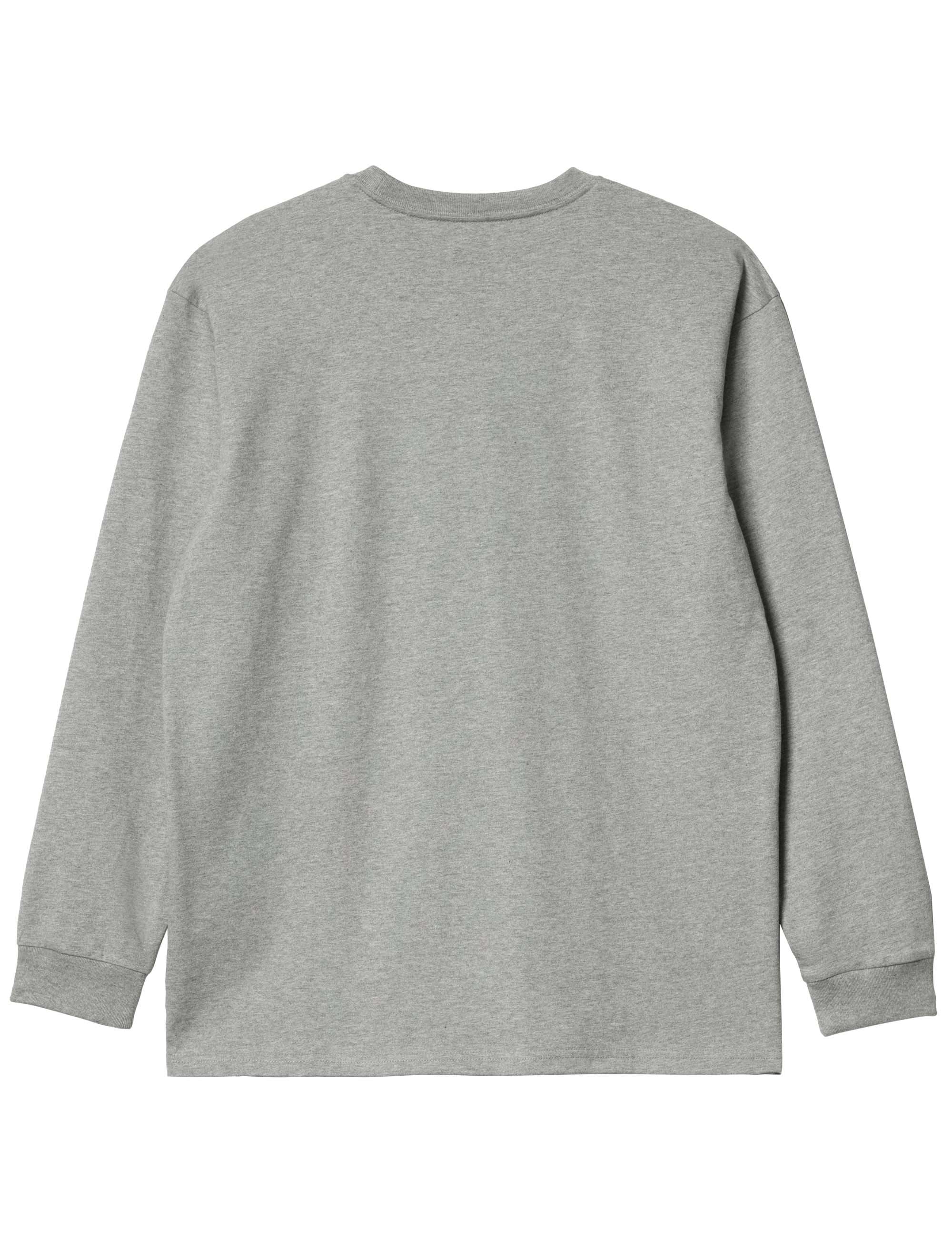 Chase Long Sleeve T-Shirt - Grey Heather/Gold - Image 2