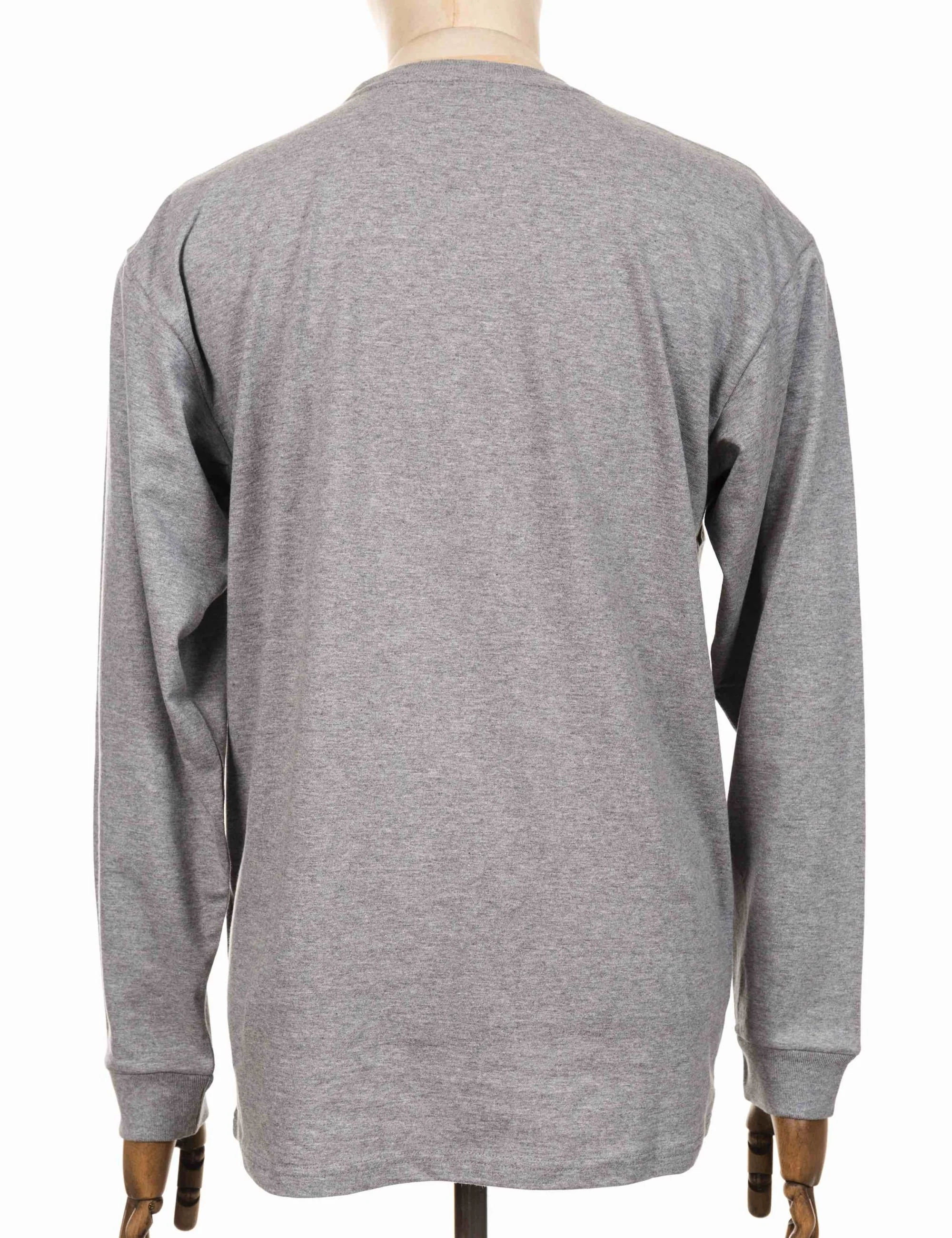 Chase Long Sleeve T-Shirt - Grey Heather/Gold - Image 4