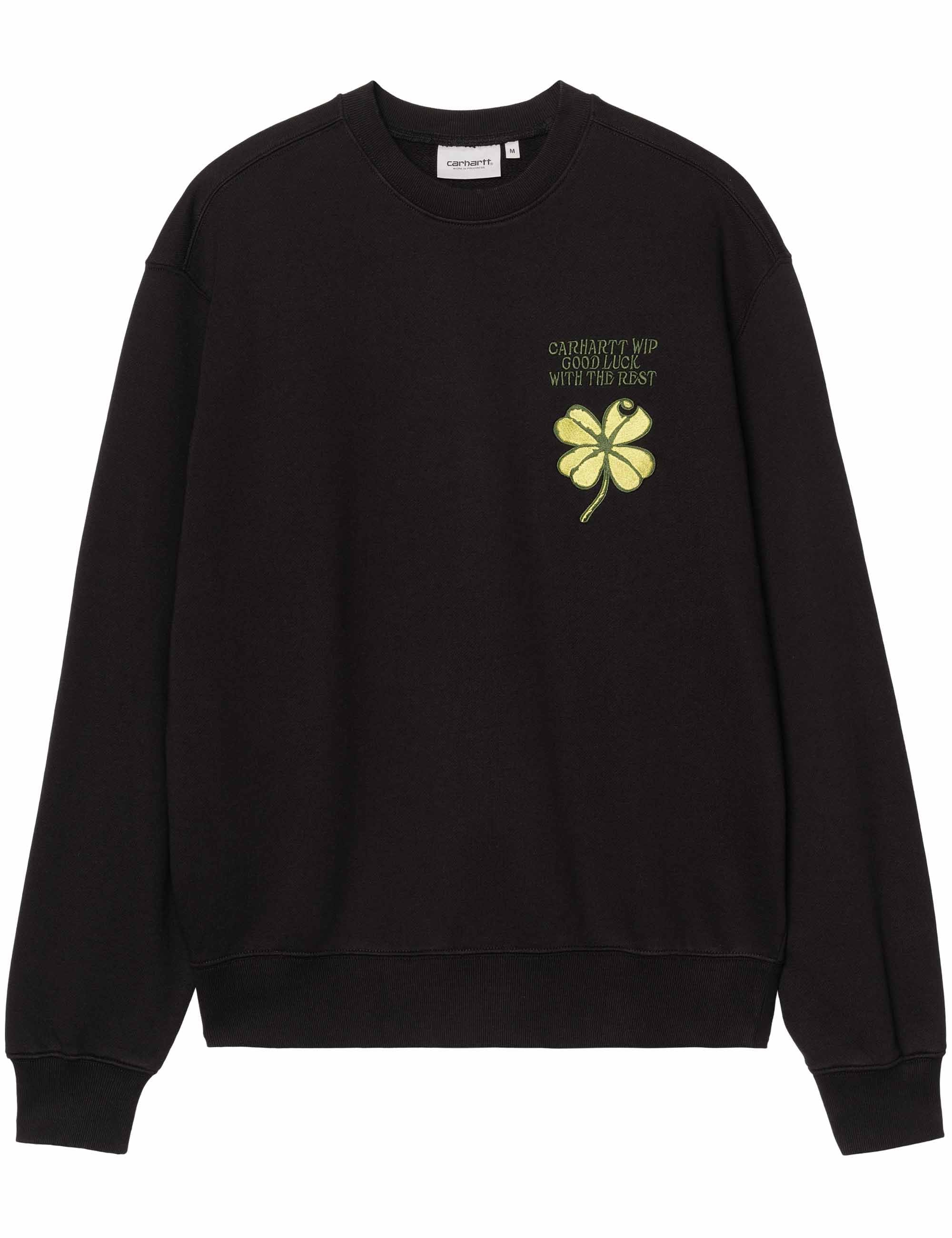 Clover Crew Sweat - Black