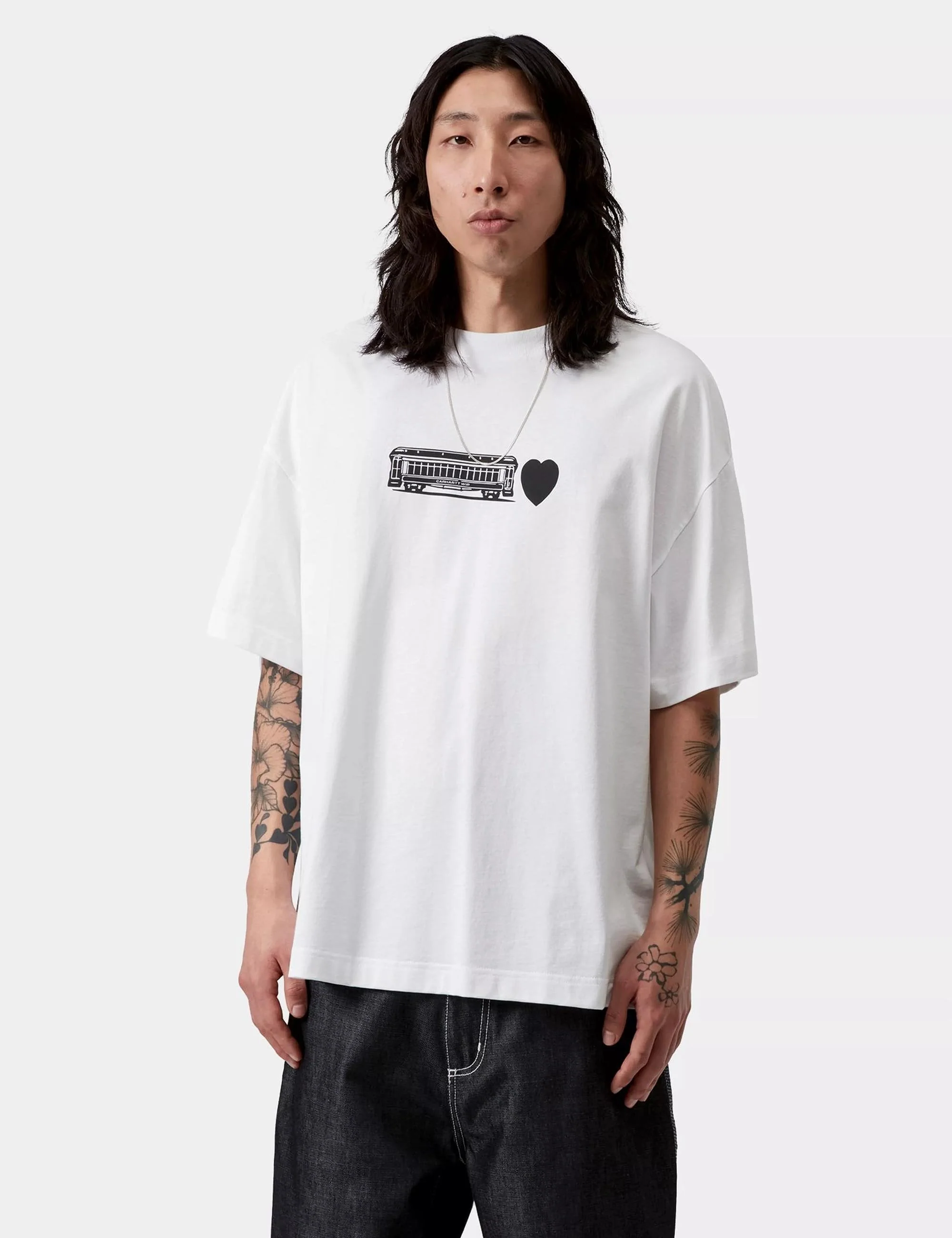 Deconstructed Label T-Shirt - White - Image 2