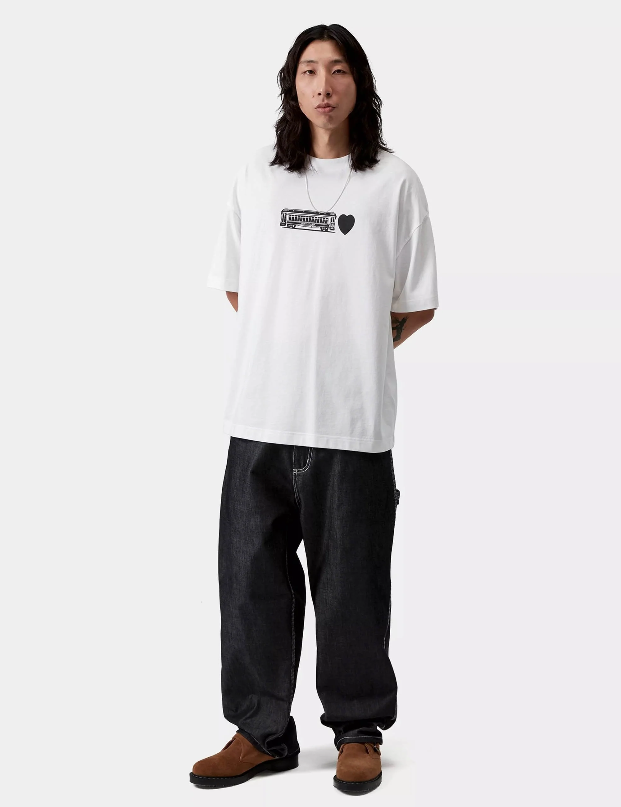 Deconstructed Label T-Shirt - White - Image 5