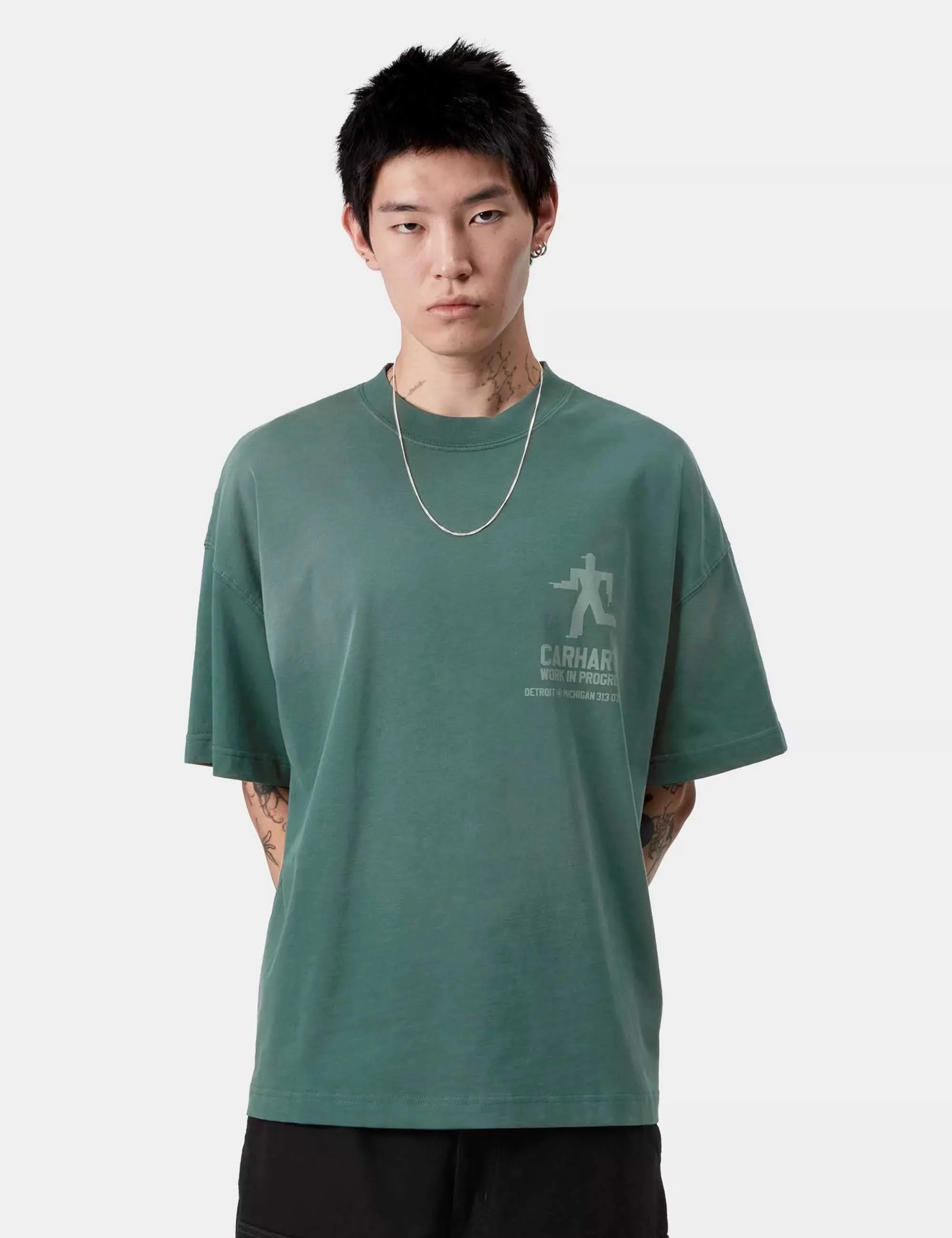 Distance T-Shirt - Dark Fir - Image 2