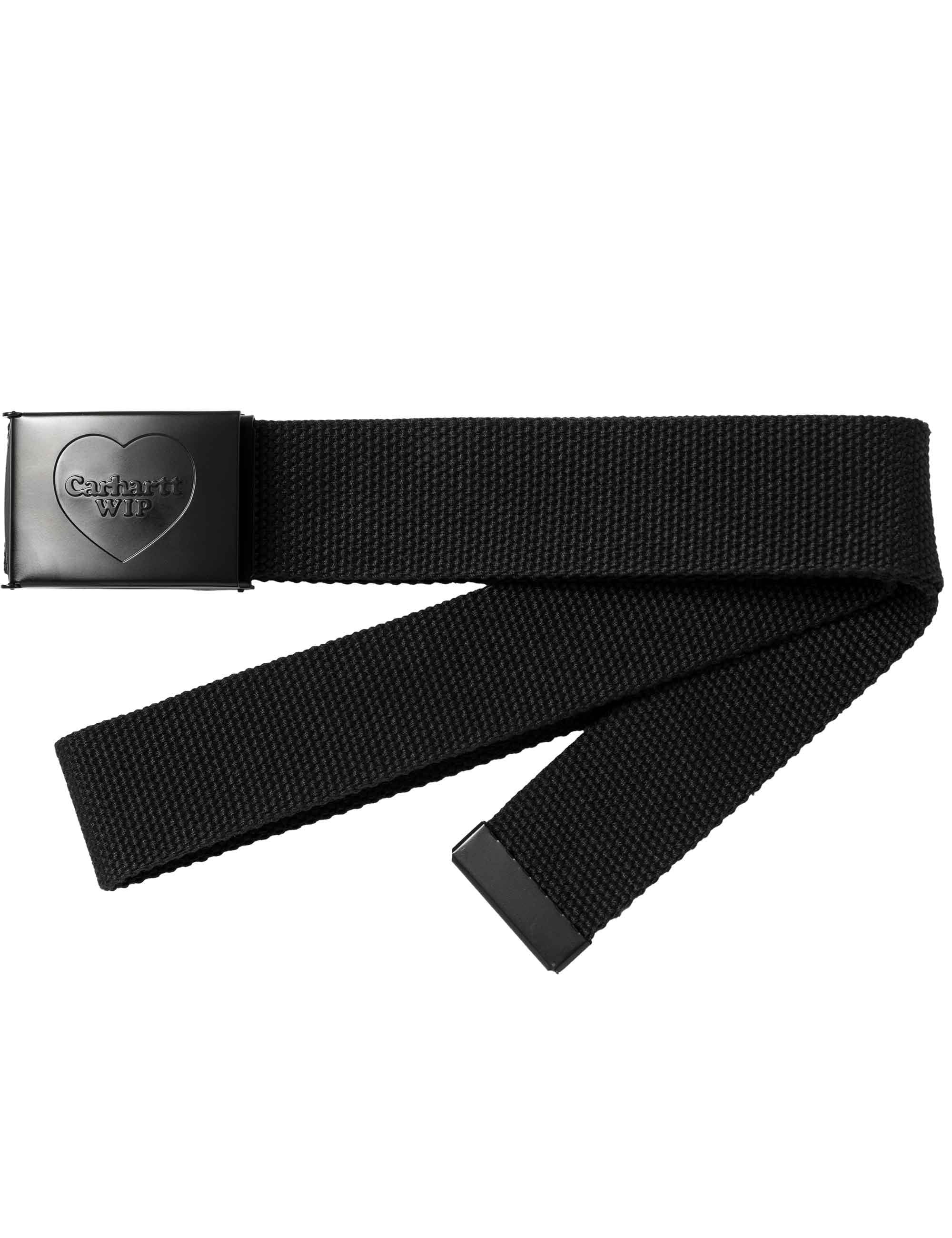Heart Clip Belt - Black/Black