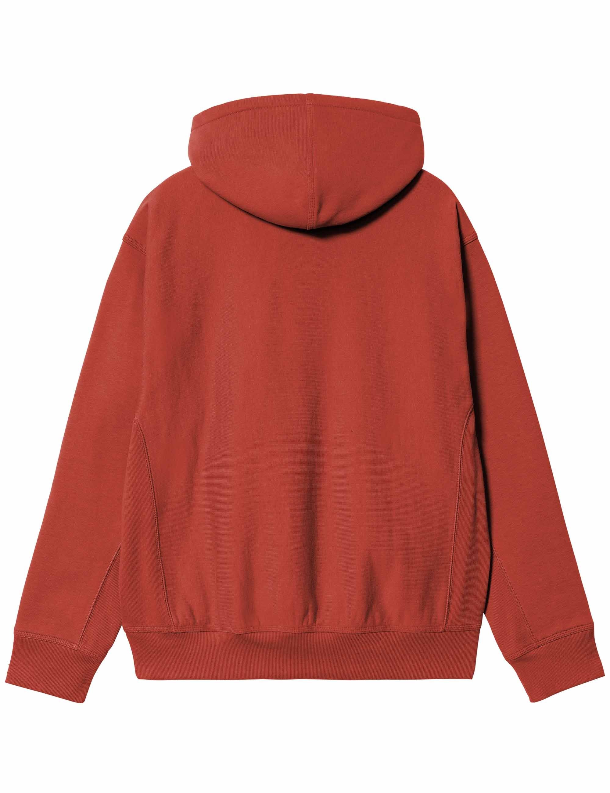 Hooded American Script Sweatshirt - Oxide Red - Image 2