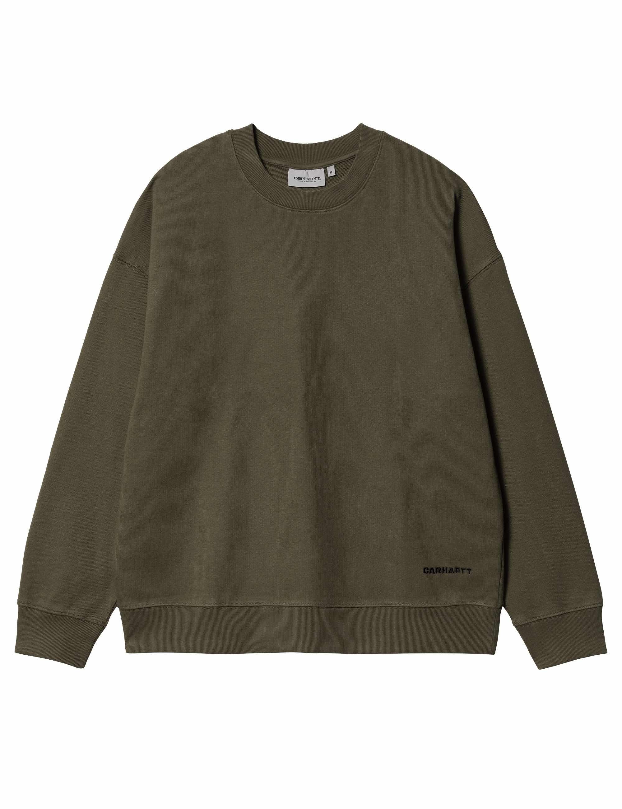 Link Script Crew Sweat - Nettle/Black