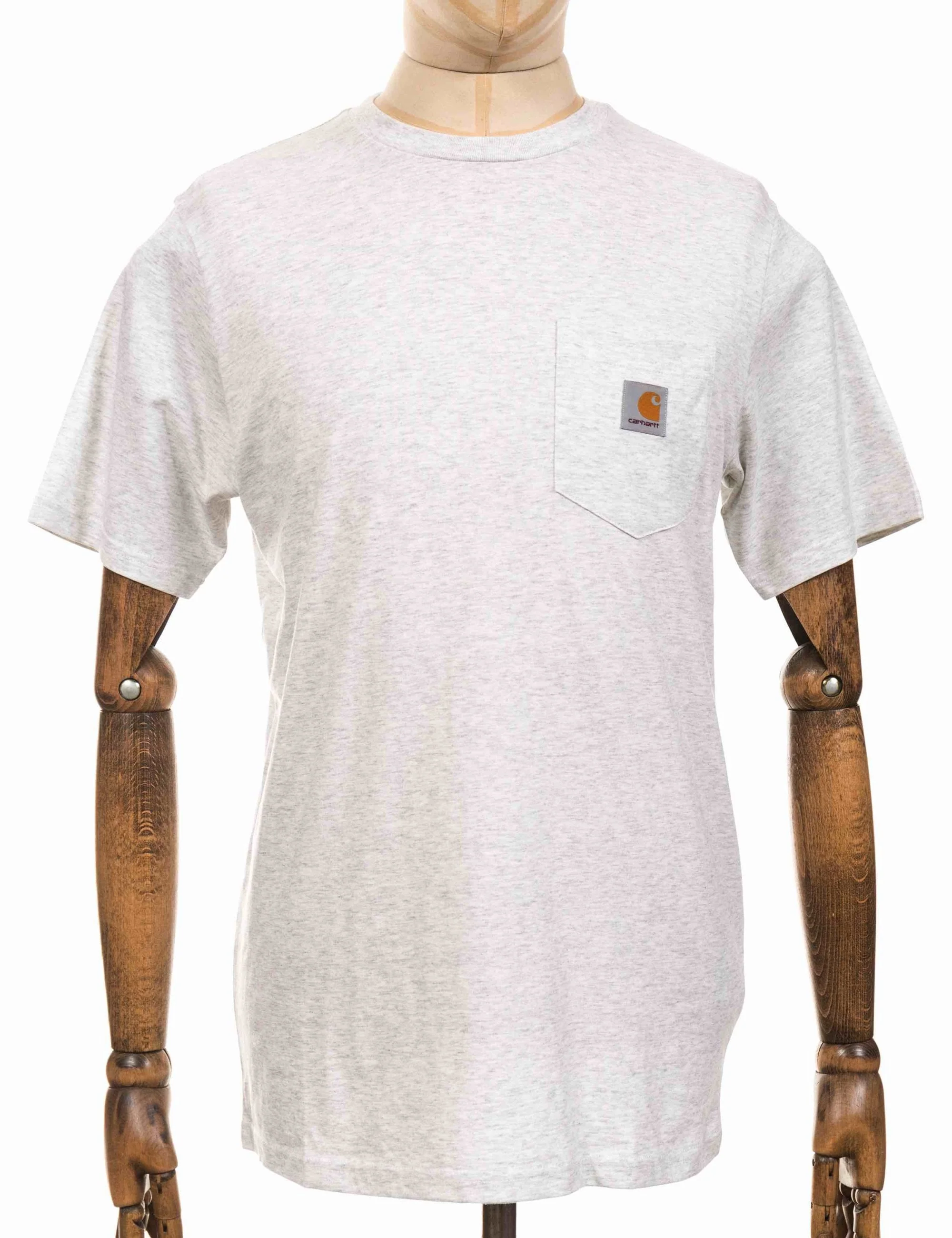 Pocket T-Shirt - Ash Heather - Image 3