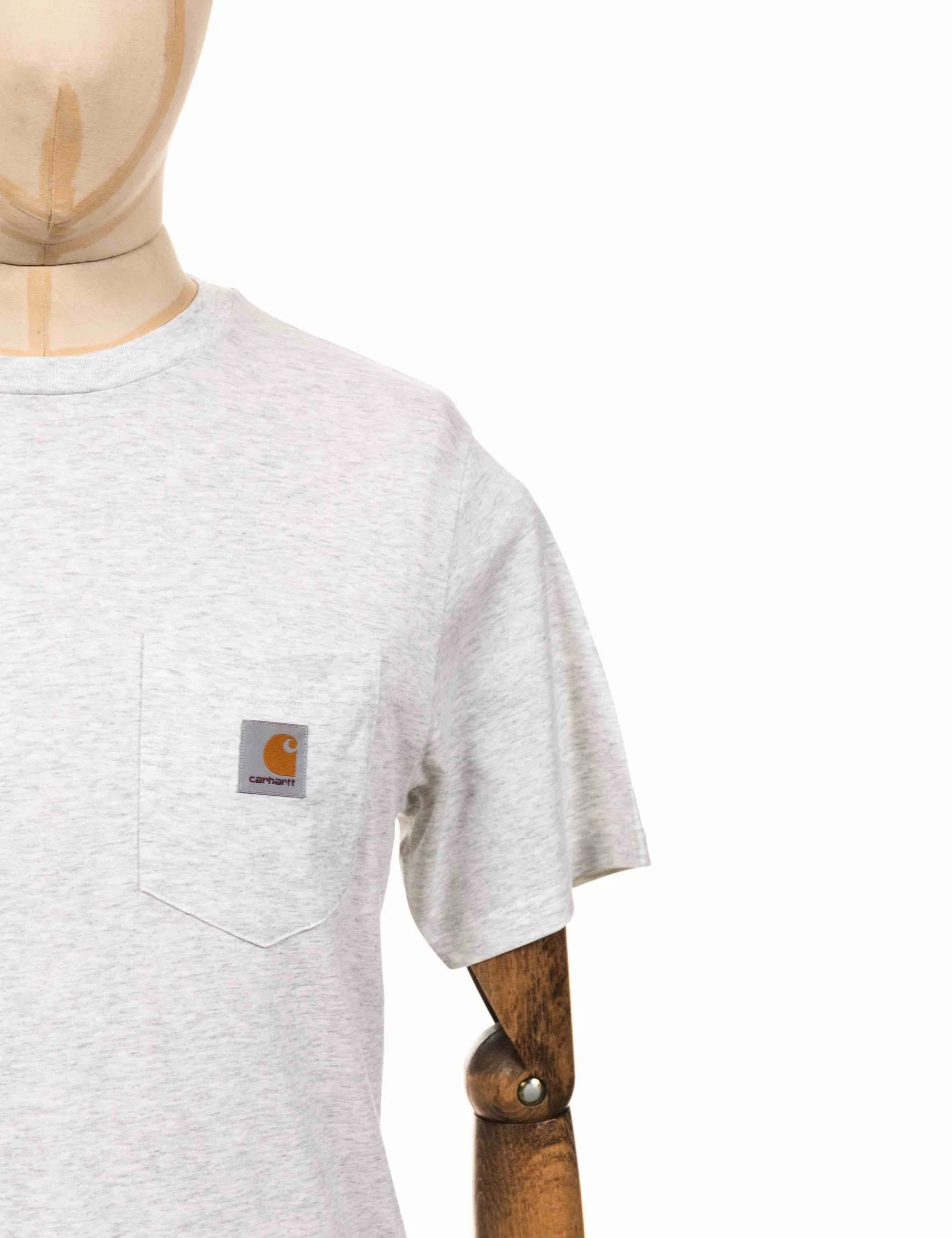 Pocket T-Shirt - Ash Heather - Image 5