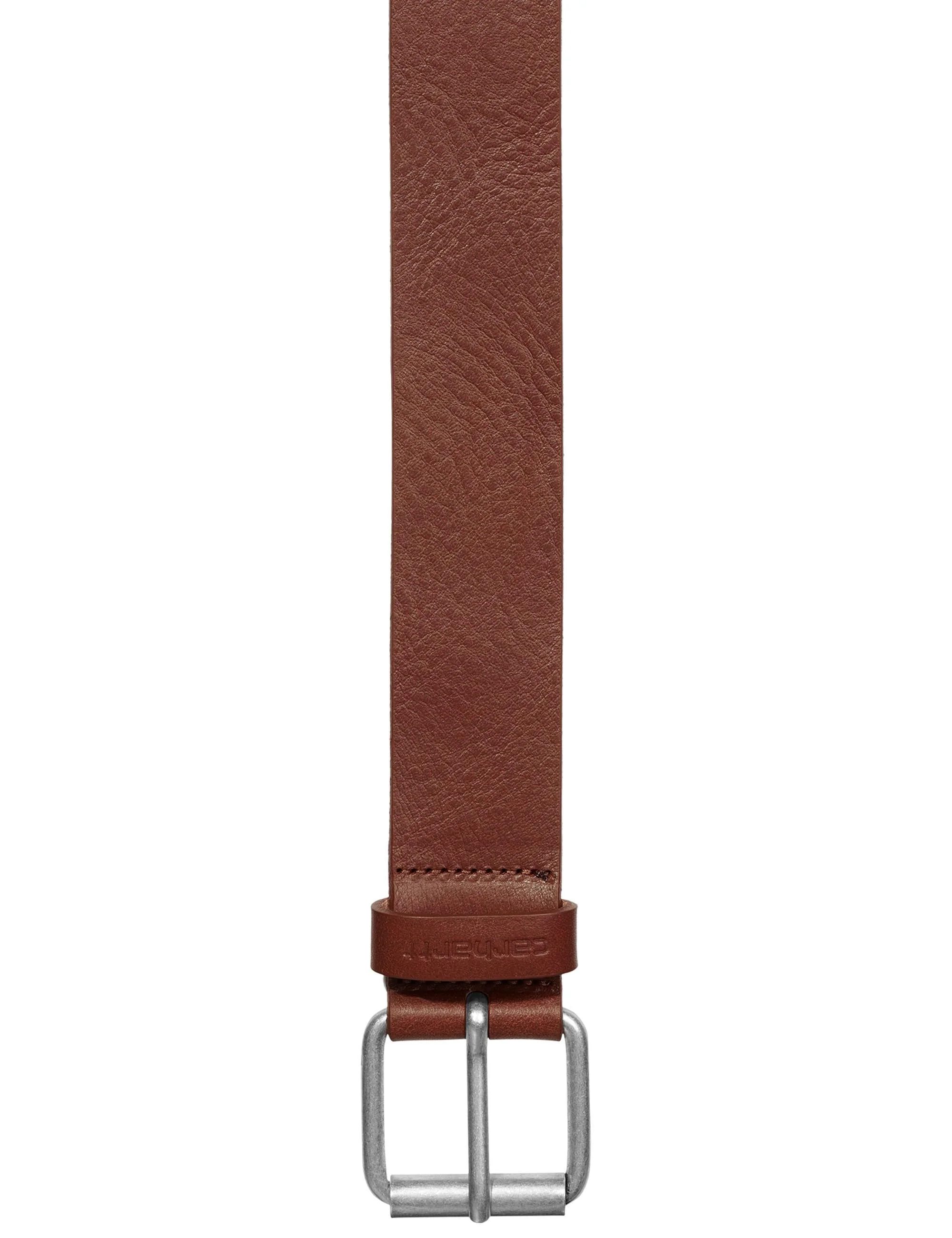 Ryan Leather Belt - Cognac/Silver