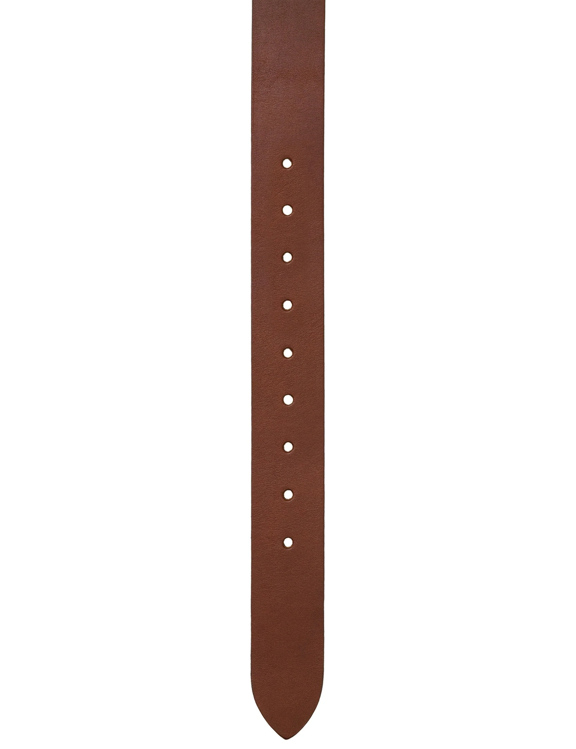 Ryan Leather Belt - Cognac/Silver - Image 2