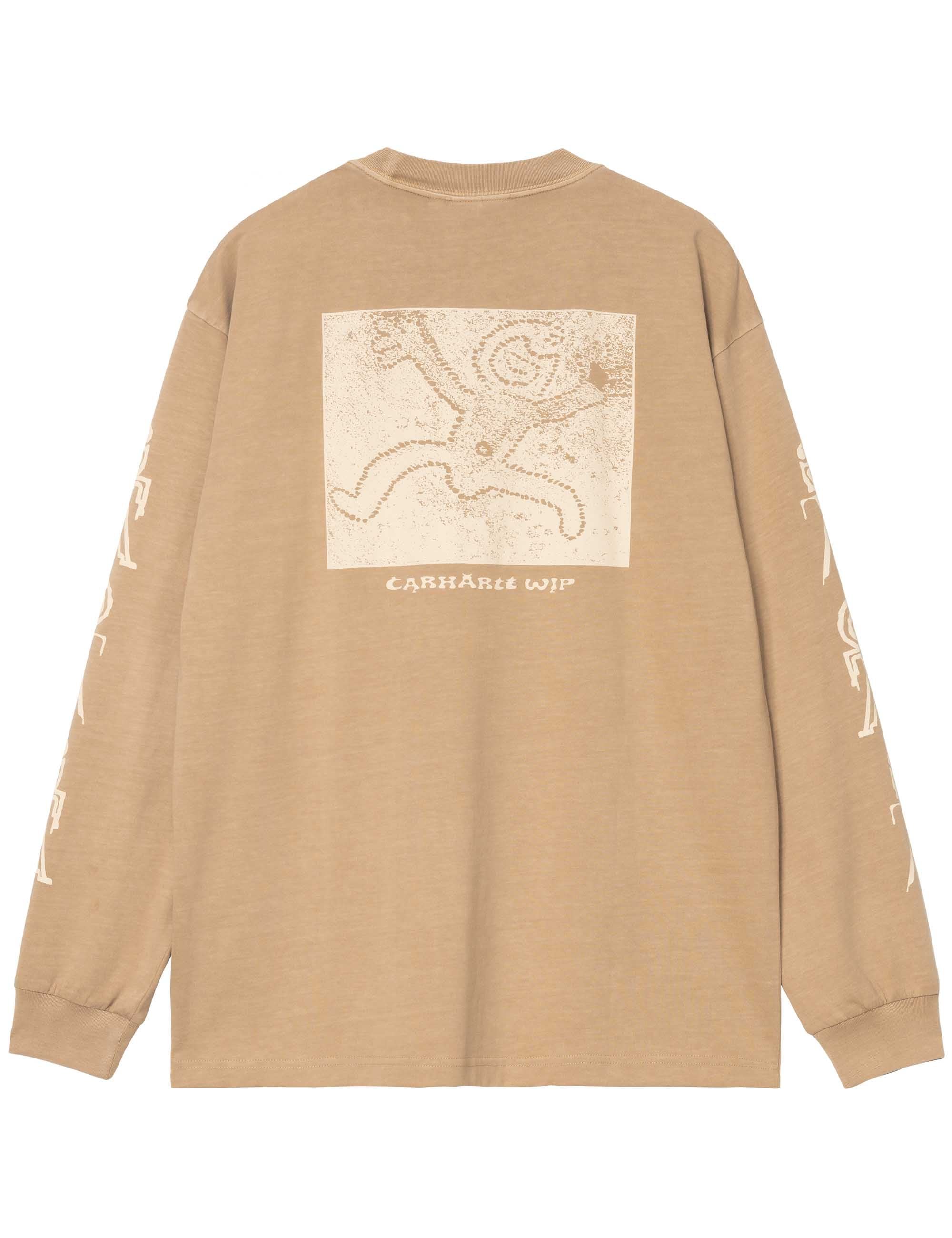 Terrestrial Long Sleeve T-Shirt - Dusty H Brown/Natural