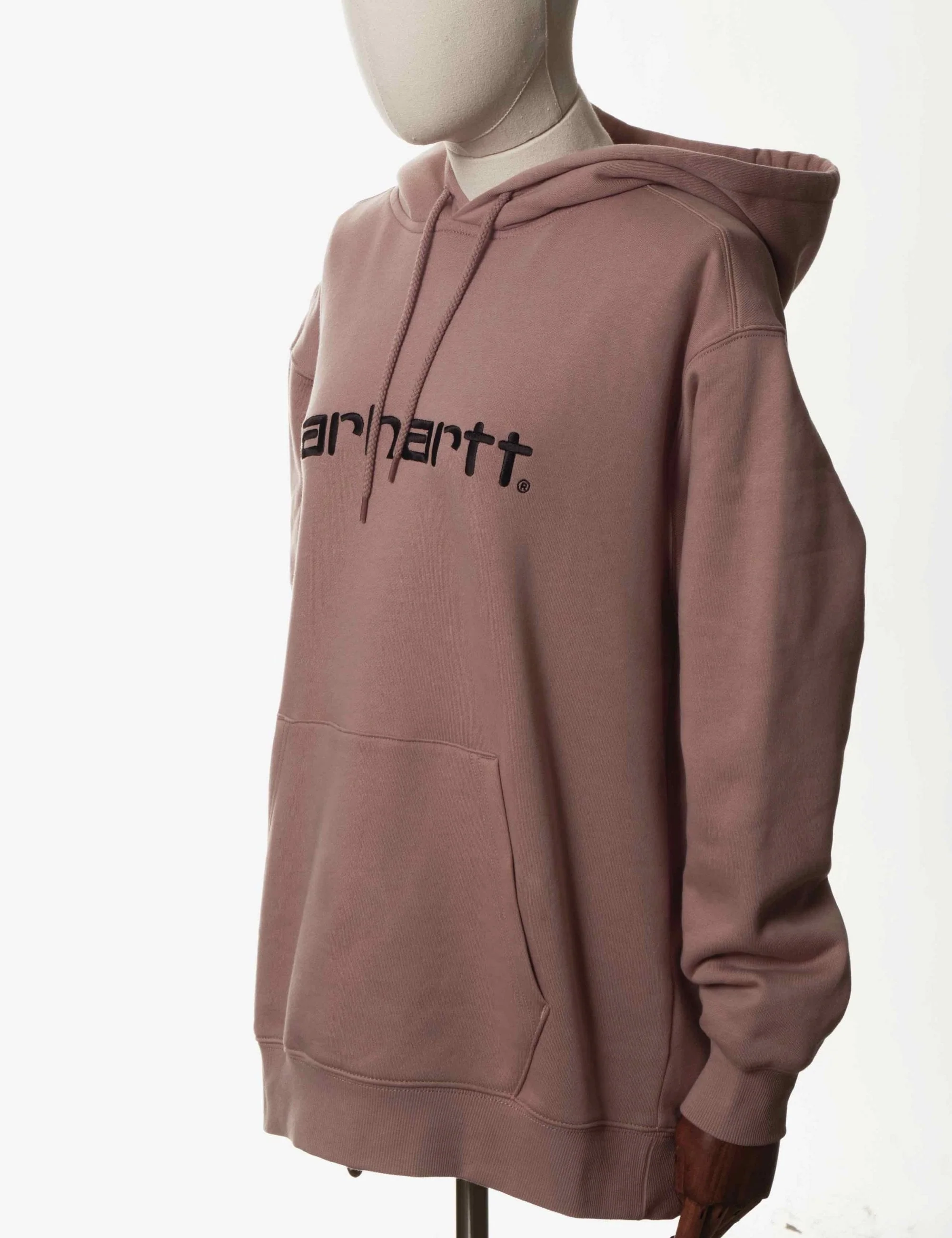 Women's Carhartt Hooded Sweat - Earthy Pink/Black - Image 2