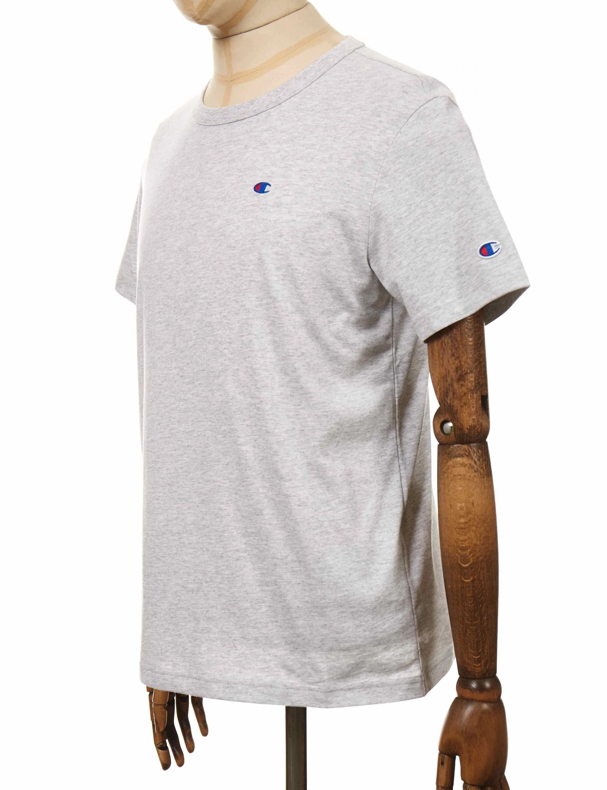 Crewneck Logo T-Shirt - LOXGM Light Grey - Image 4