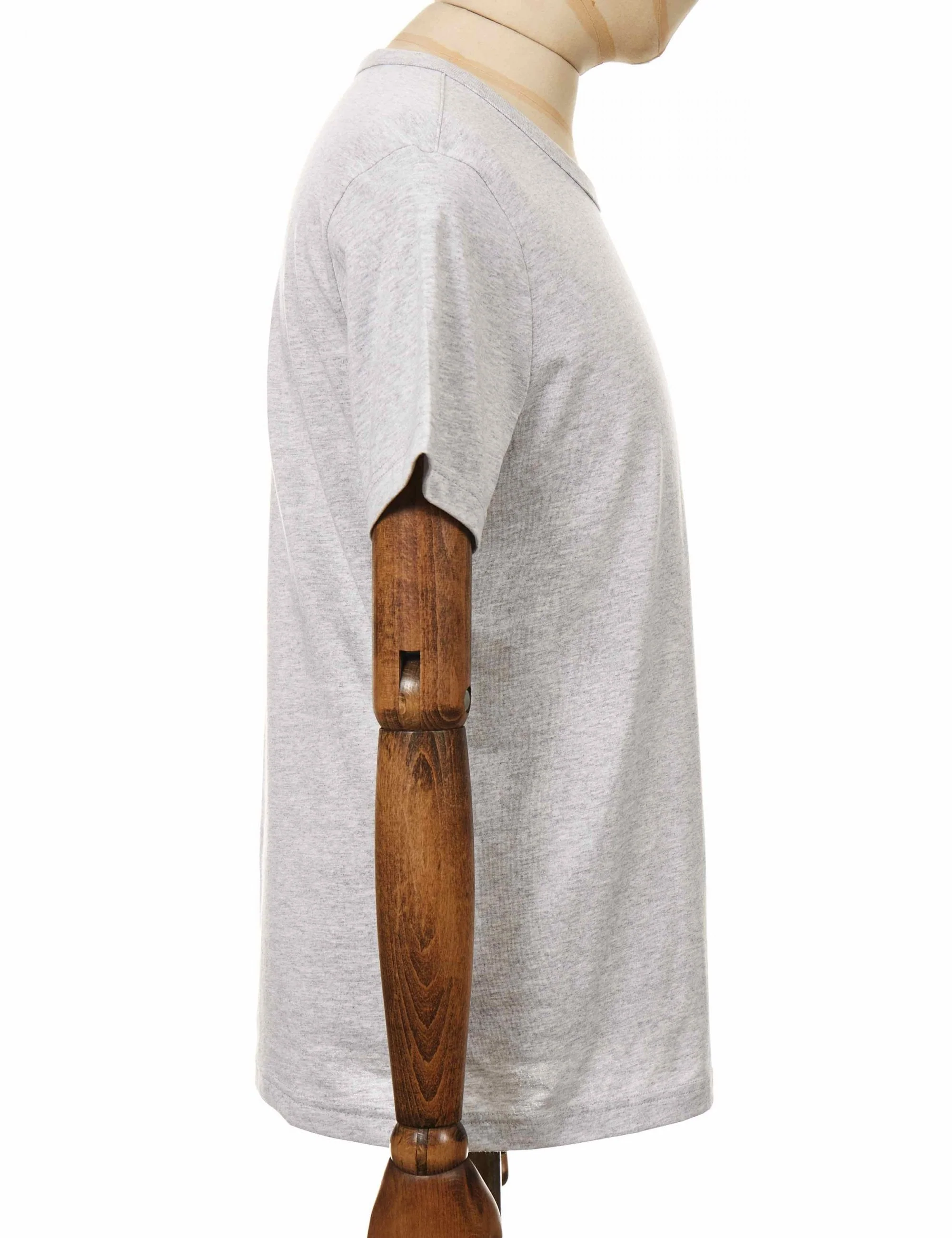 Crewneck Logo T-Shirt - LOXGM Light Grey - Image 5