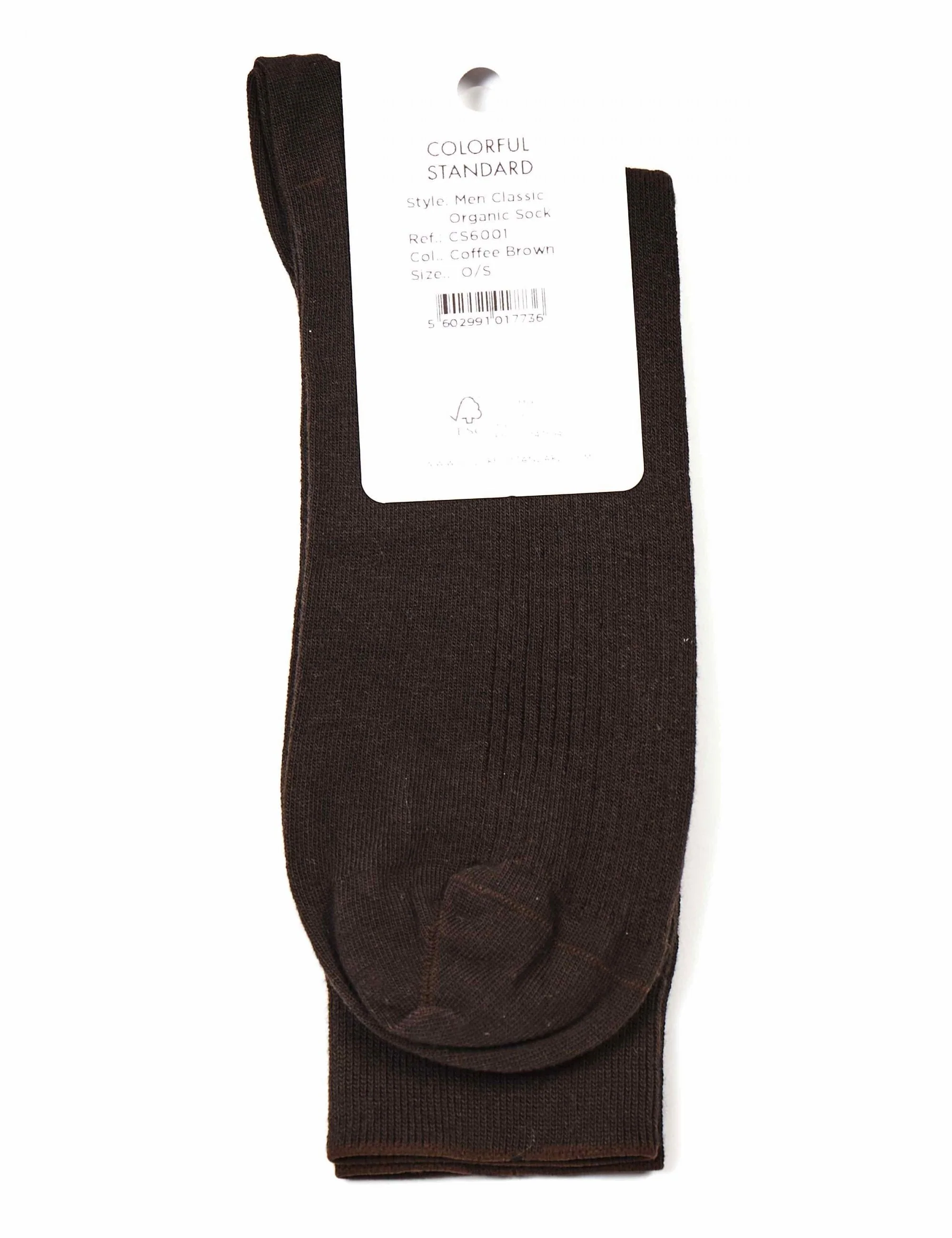 Classic Organic Socks - Coffee Brown - Image 3