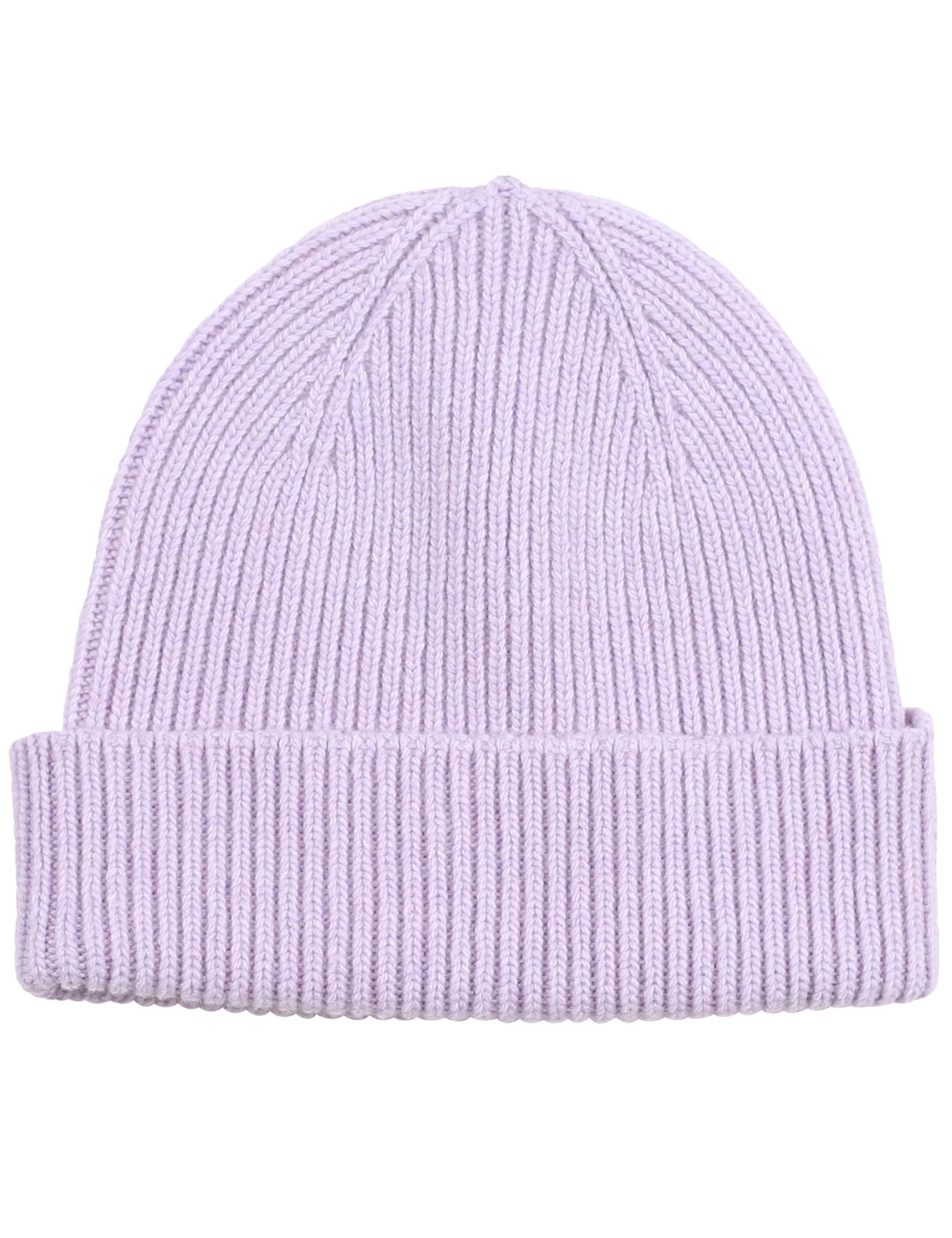 Merino Wool Beanie Hat - Soft Lavender