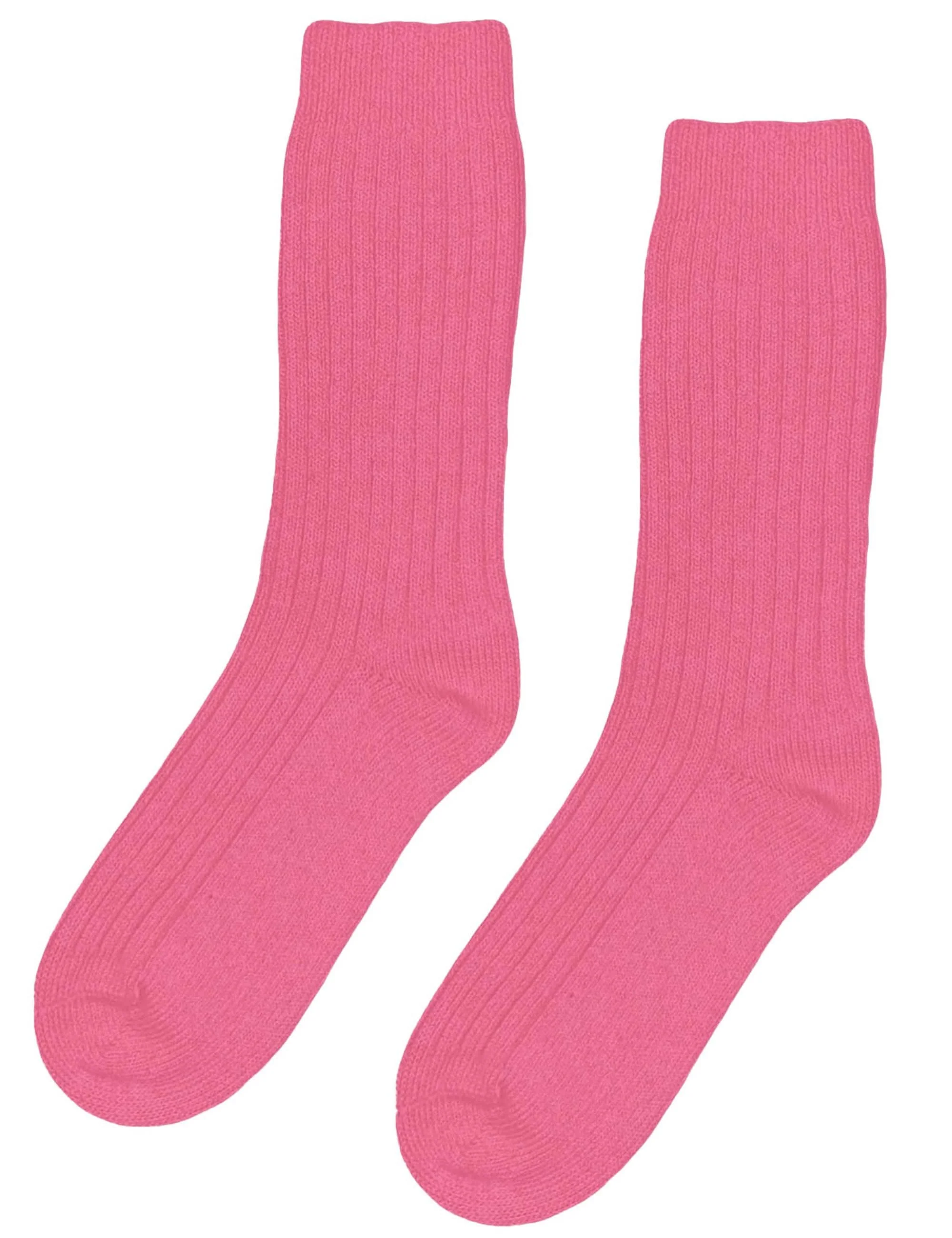 Merino Wool Blend Socks - Bubblegum Pink