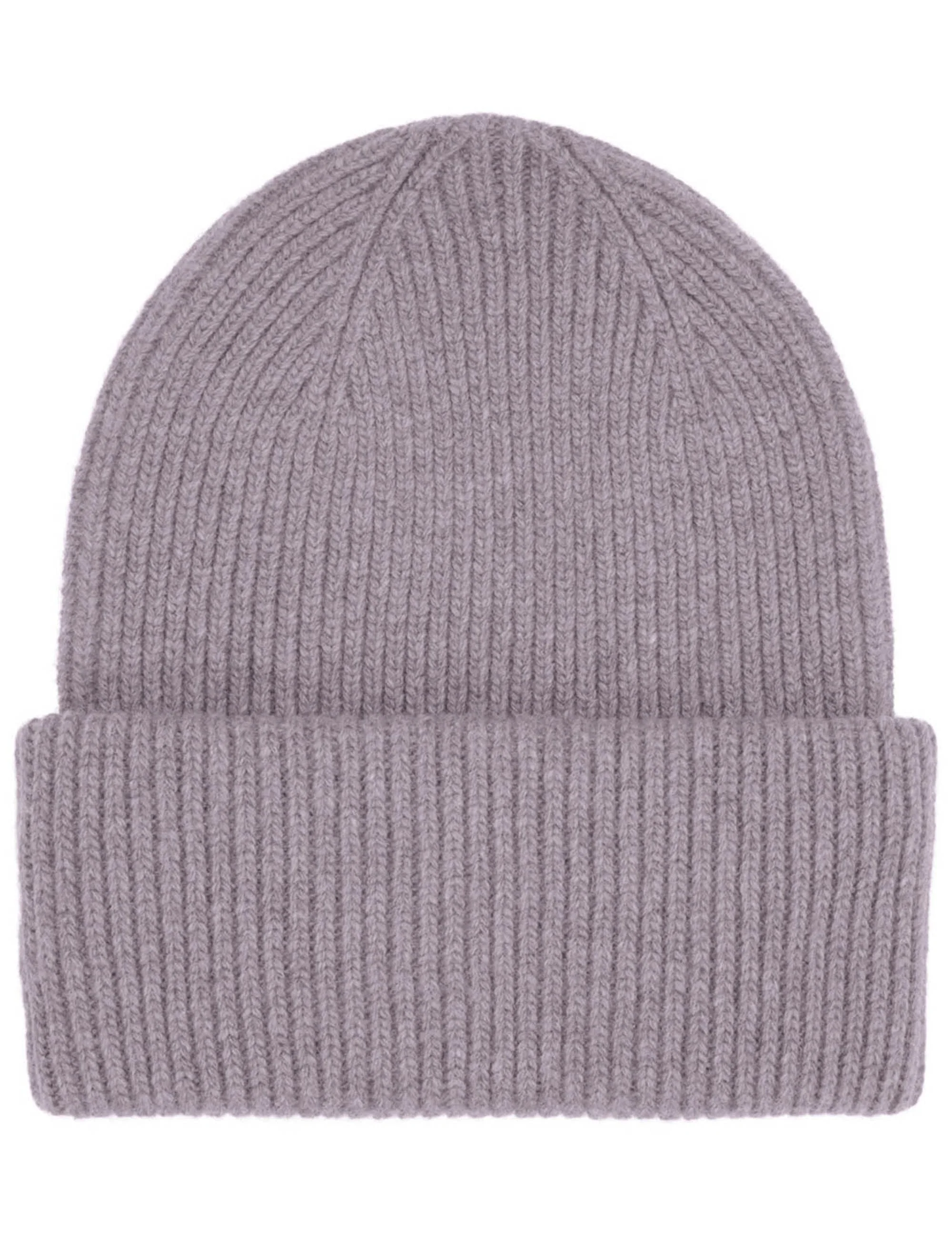 Merino Wool Chunky Beanie Hat - Purple Haze