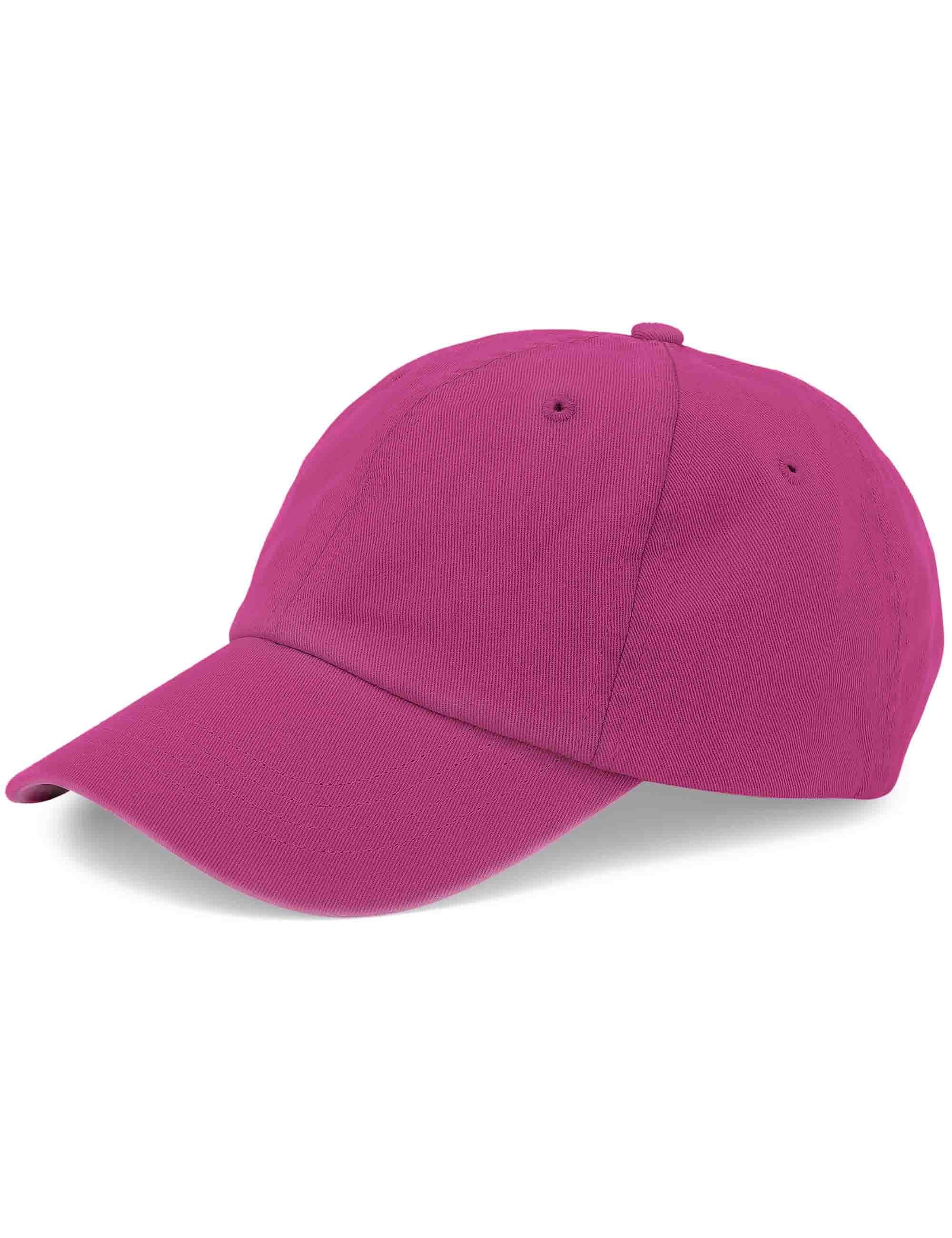 Organic 6 Panel Cap - Magenta Blaze