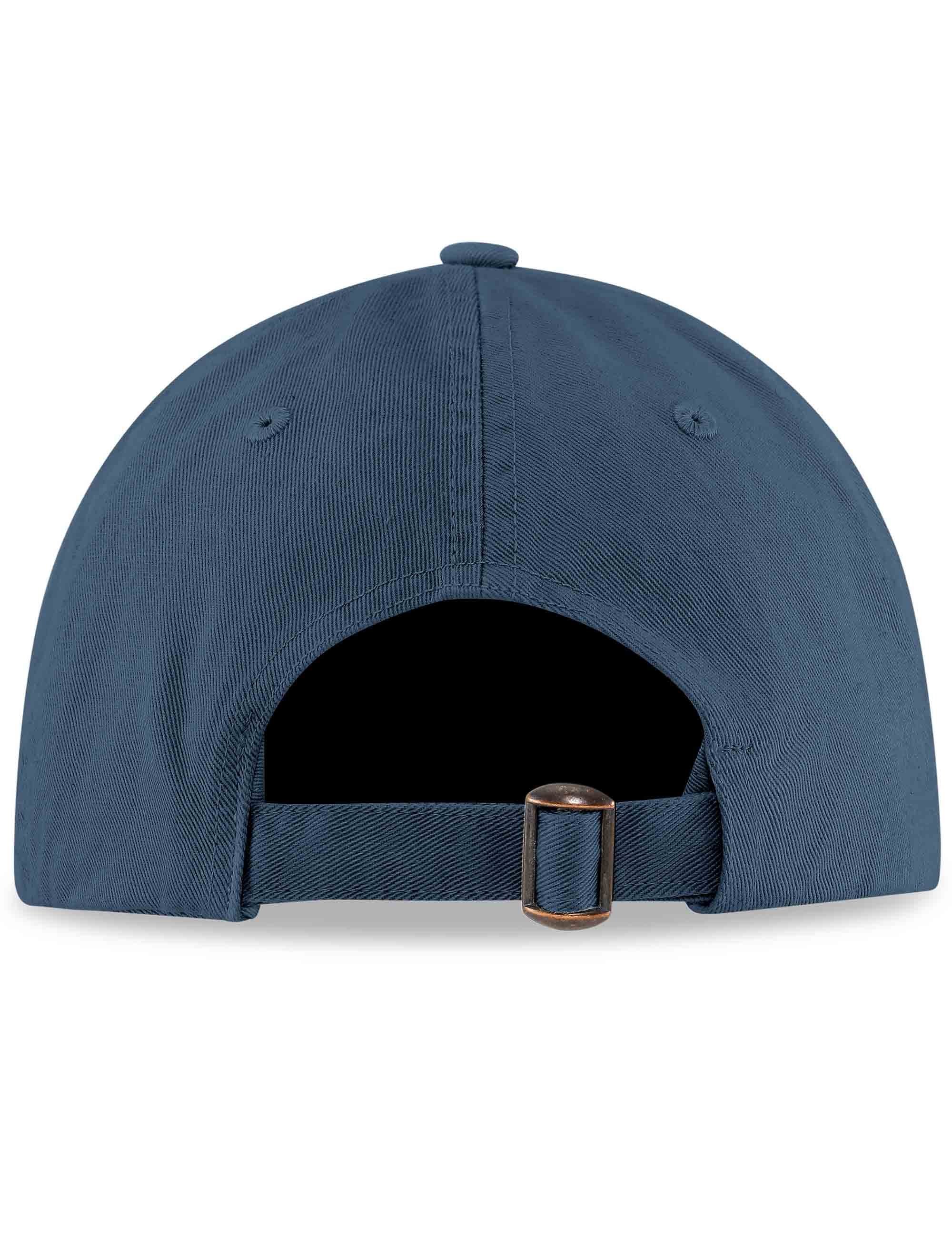 Organic 6 Panel Cap - Petrol Blue - Image 2