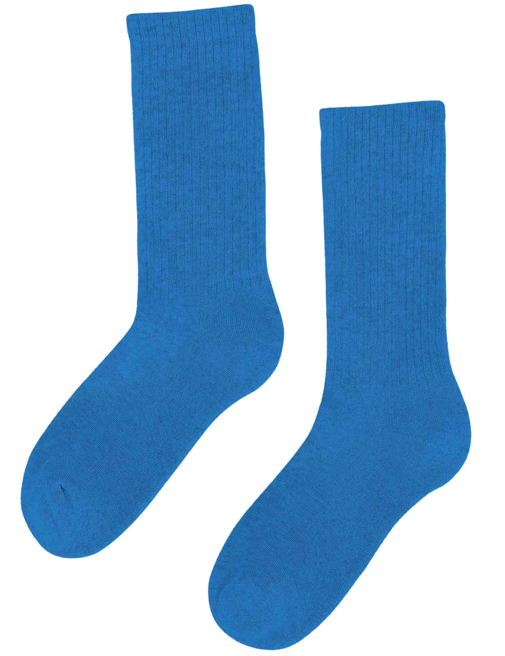 Organic Active Socks - Pacific Blue