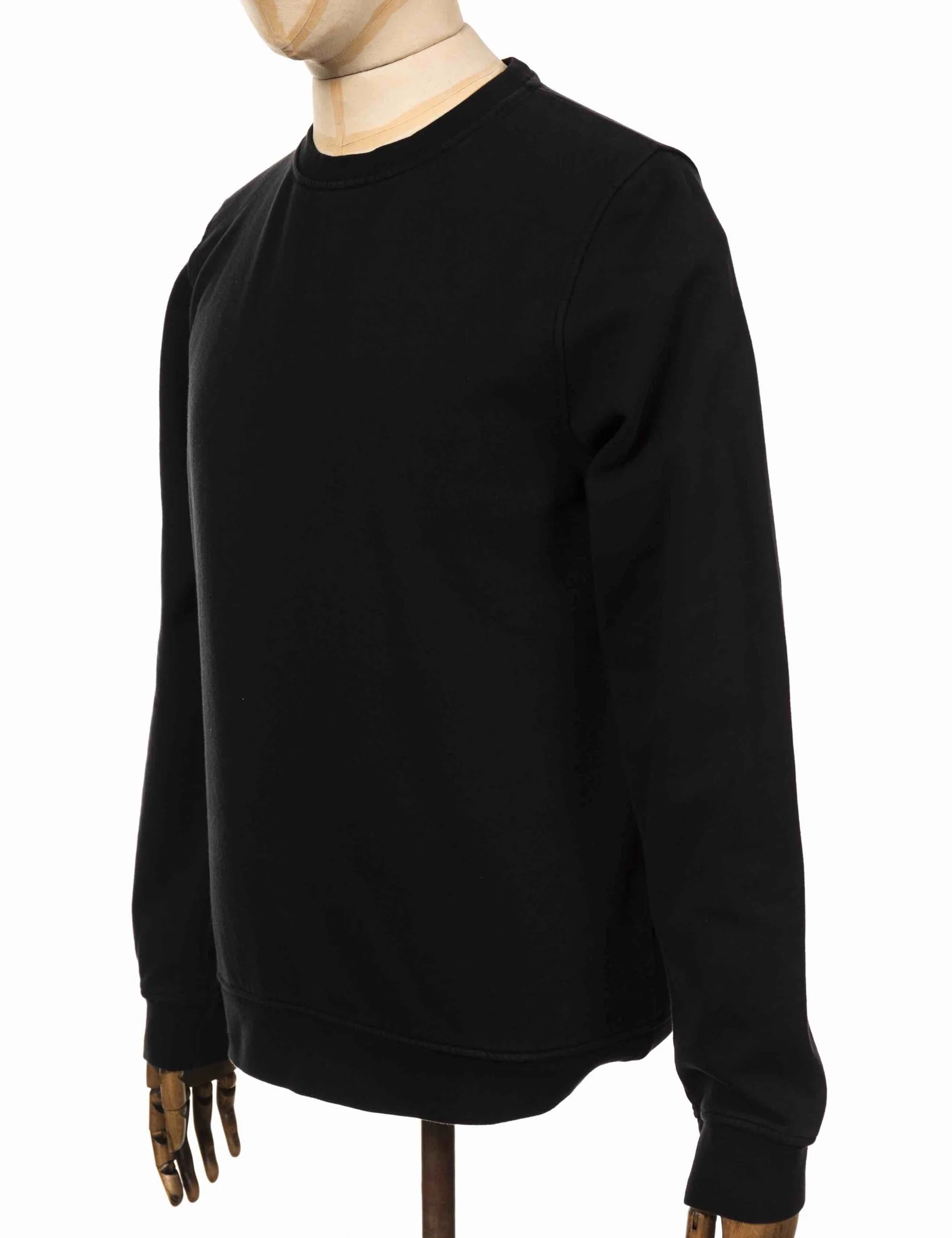 Organic Crew Sweat - Deep Black - Image 4