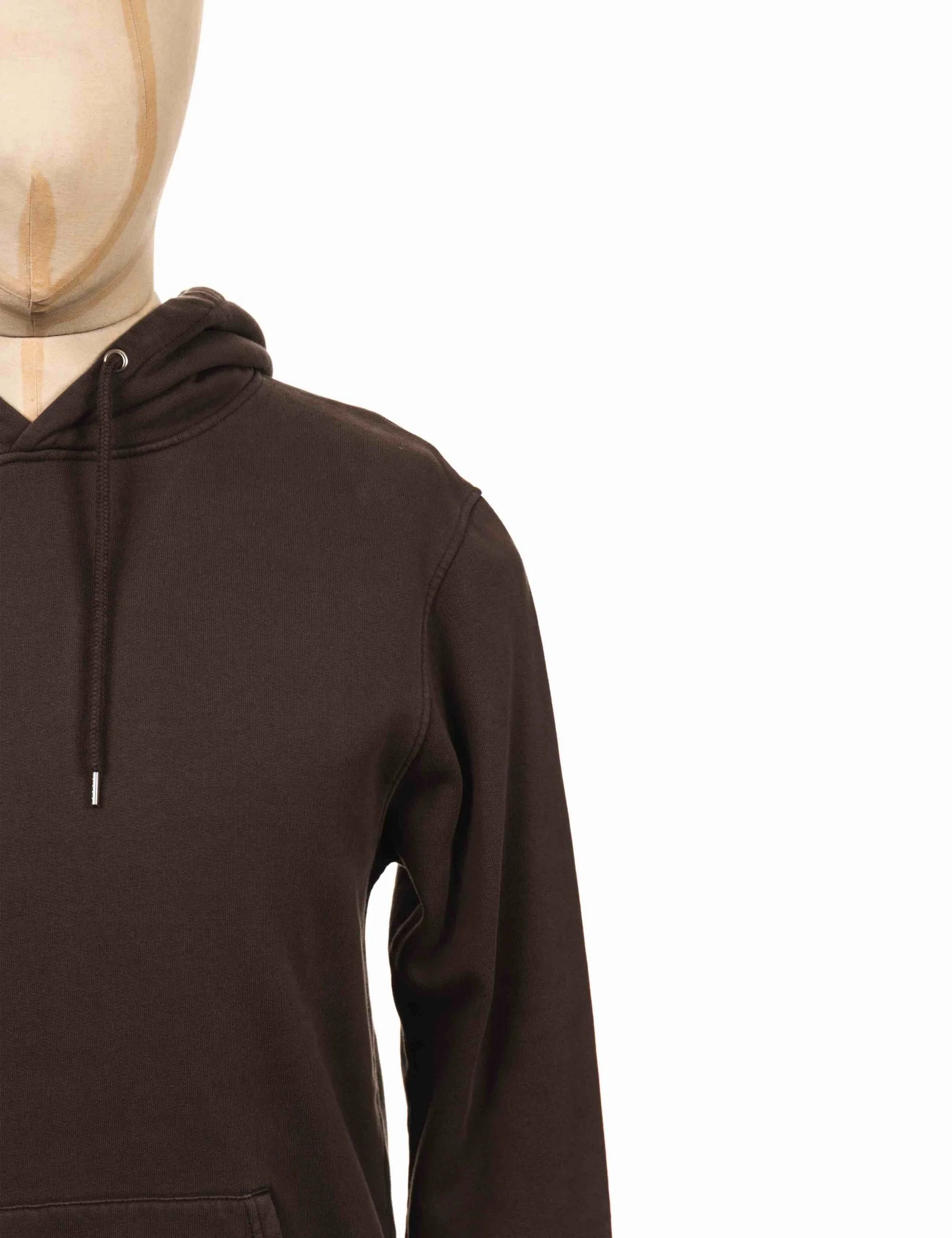Organic Hooded Sweat - Coffee Brown - Image 3