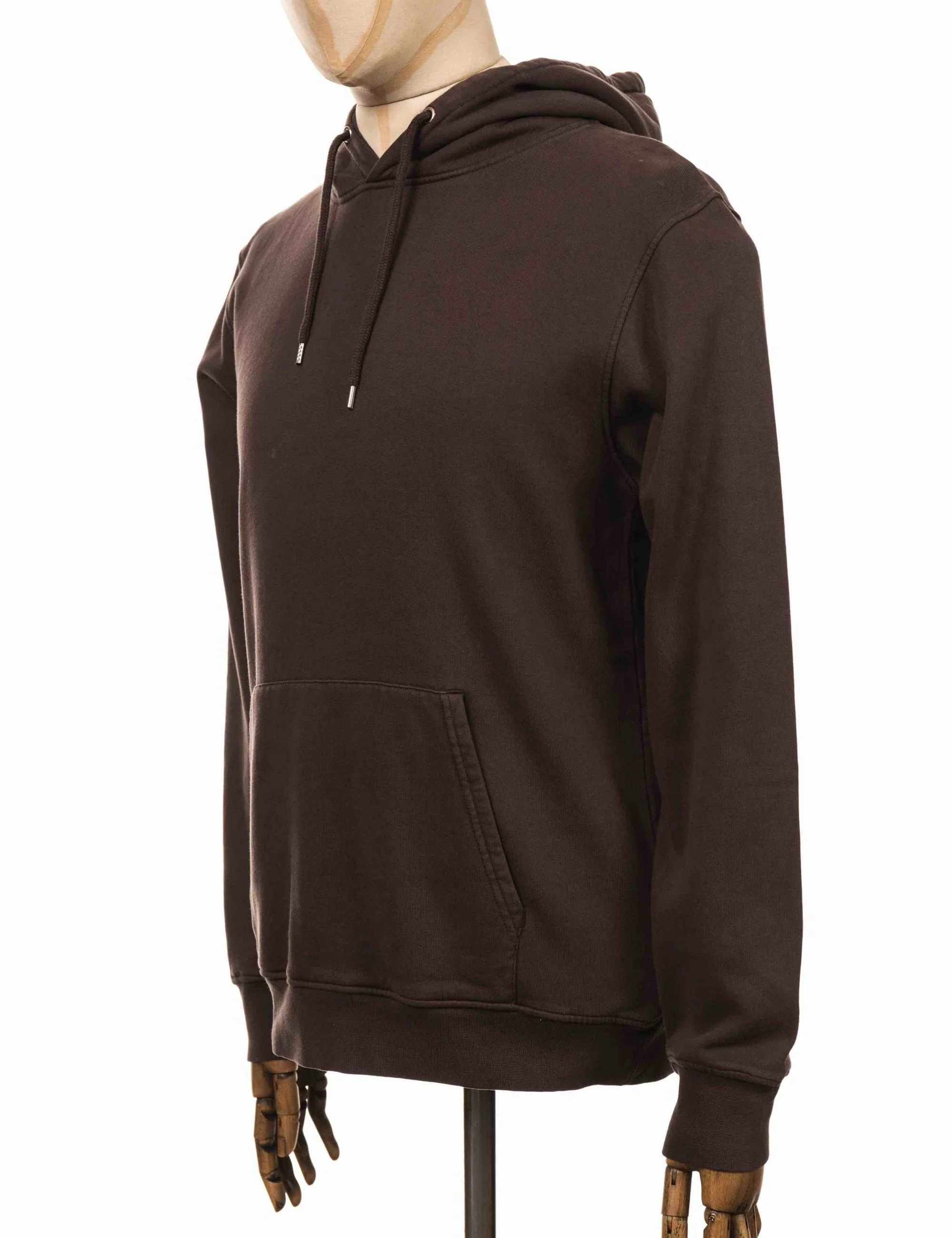 Organic Hooded Sweat - Coffee Brown - Image 4