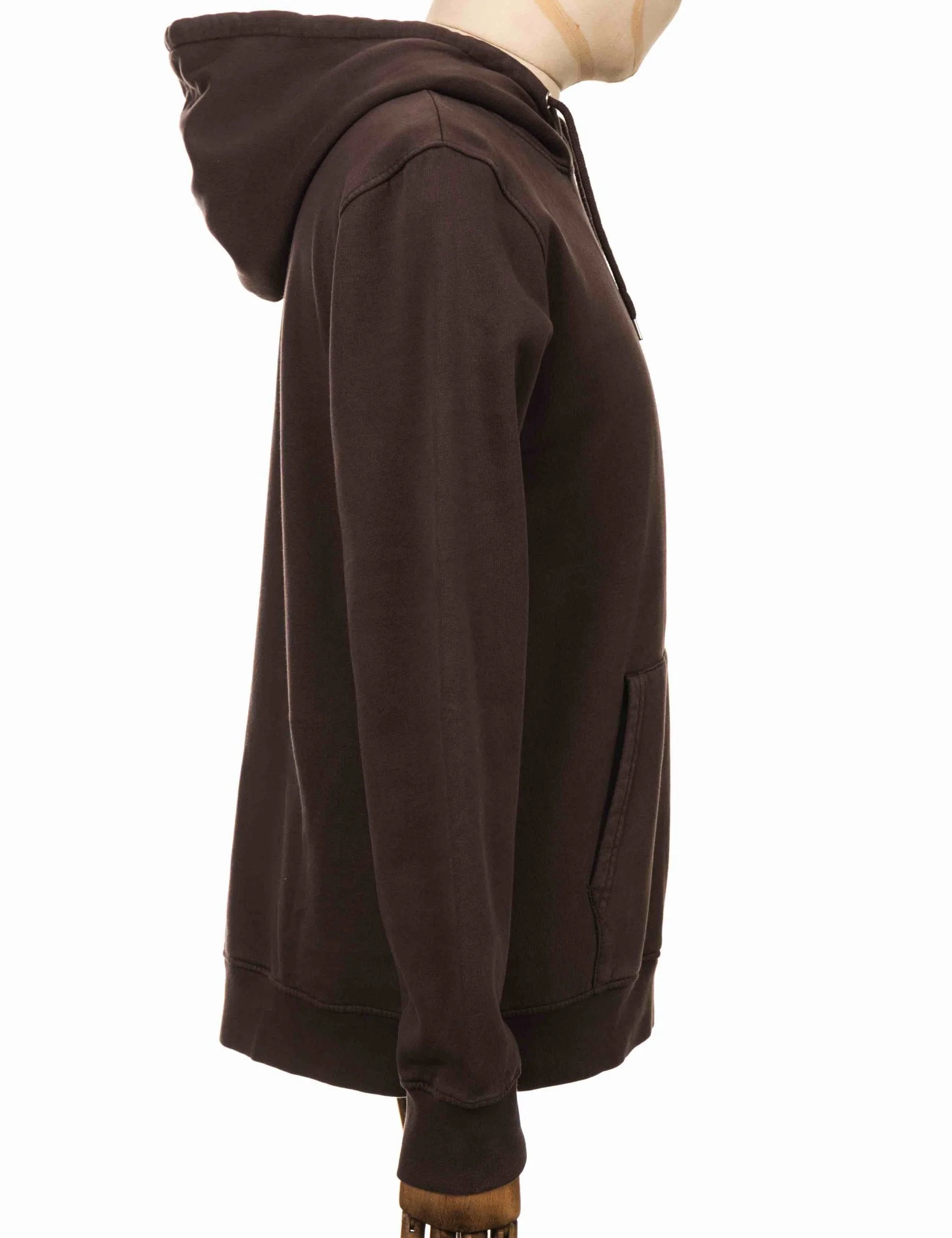 Organic Hooded Sweat - Coffee Brown - Image 5