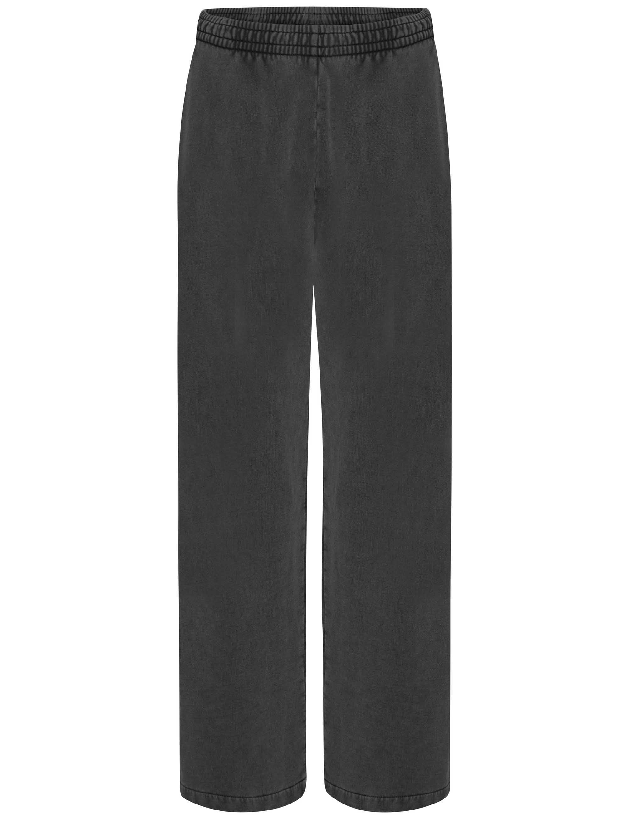 Organic Straight Leg Sweat Pants - Faded Black