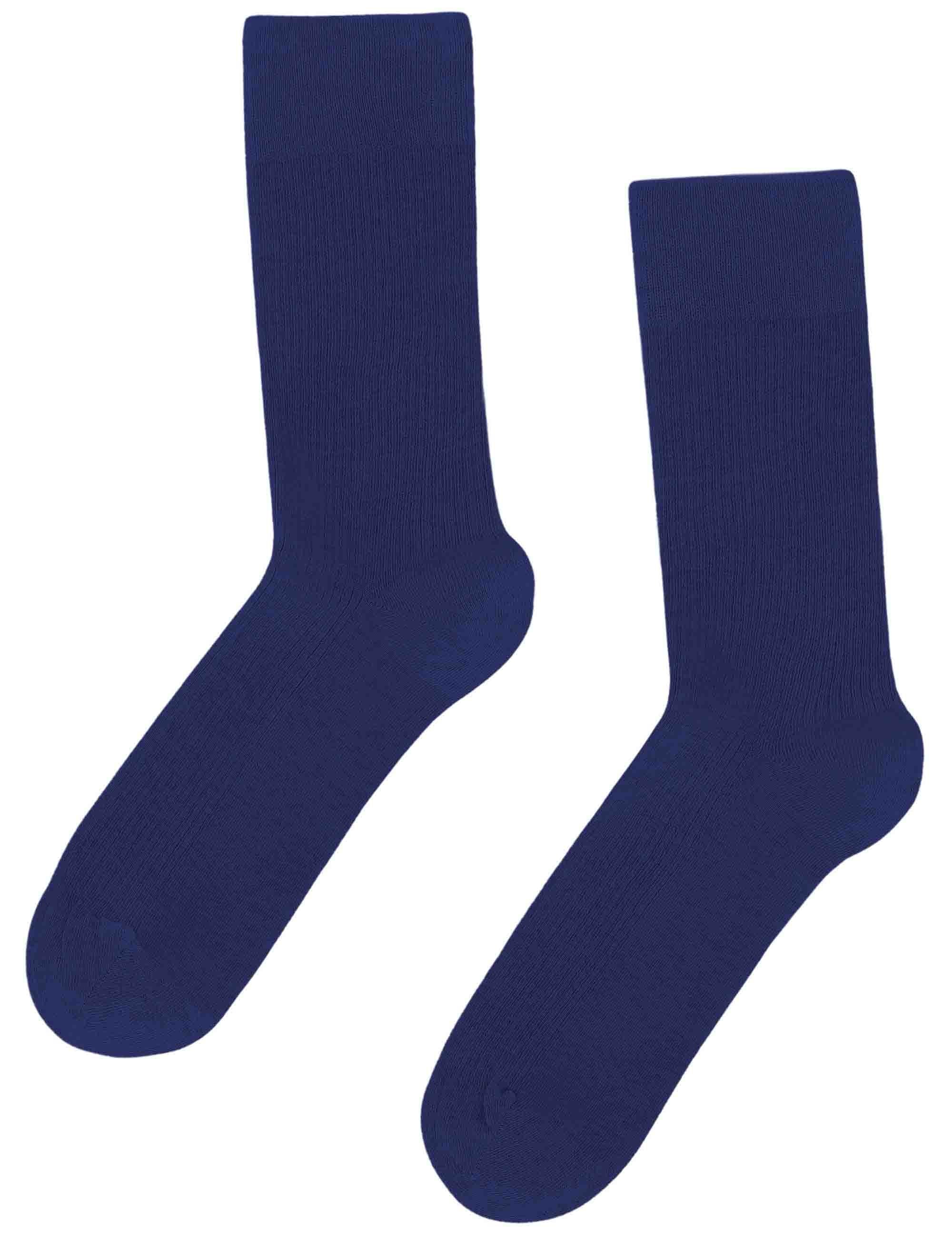 Women's Classic Organic Socks - Marine Blue