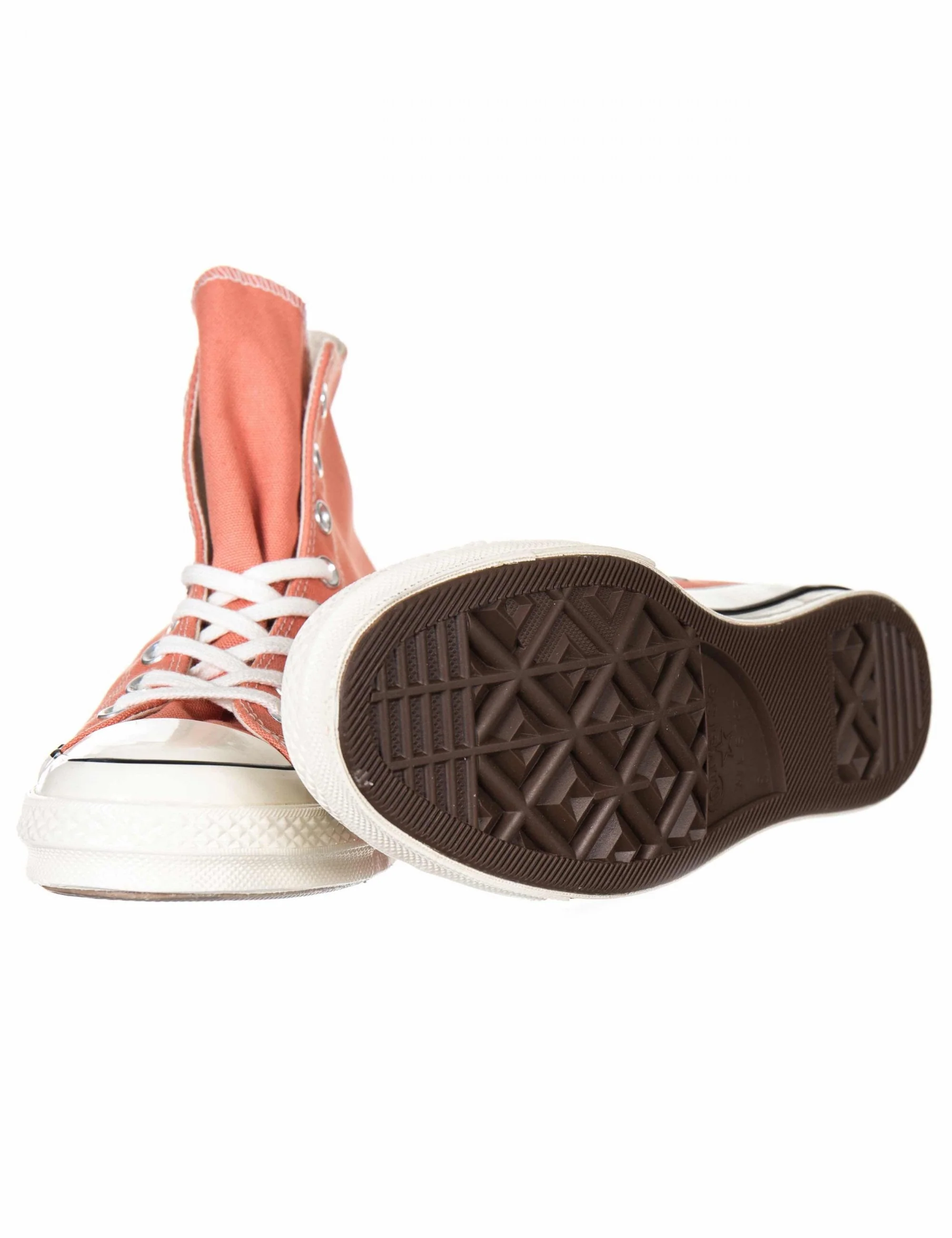 1970s Chuck Taylor All Star Hi Trainers - Desert Peach/Black - Image 4